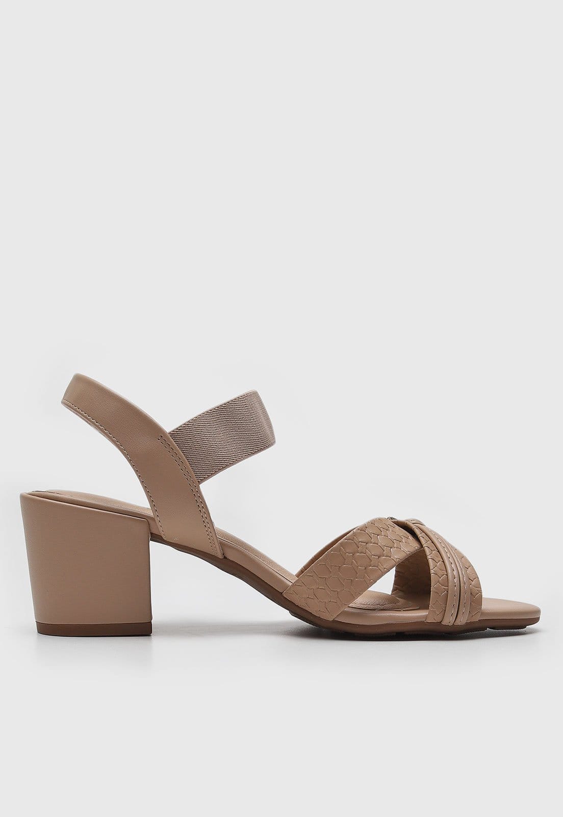 Vista 2 Sandália Modare Tira Texturizada MODARE bege