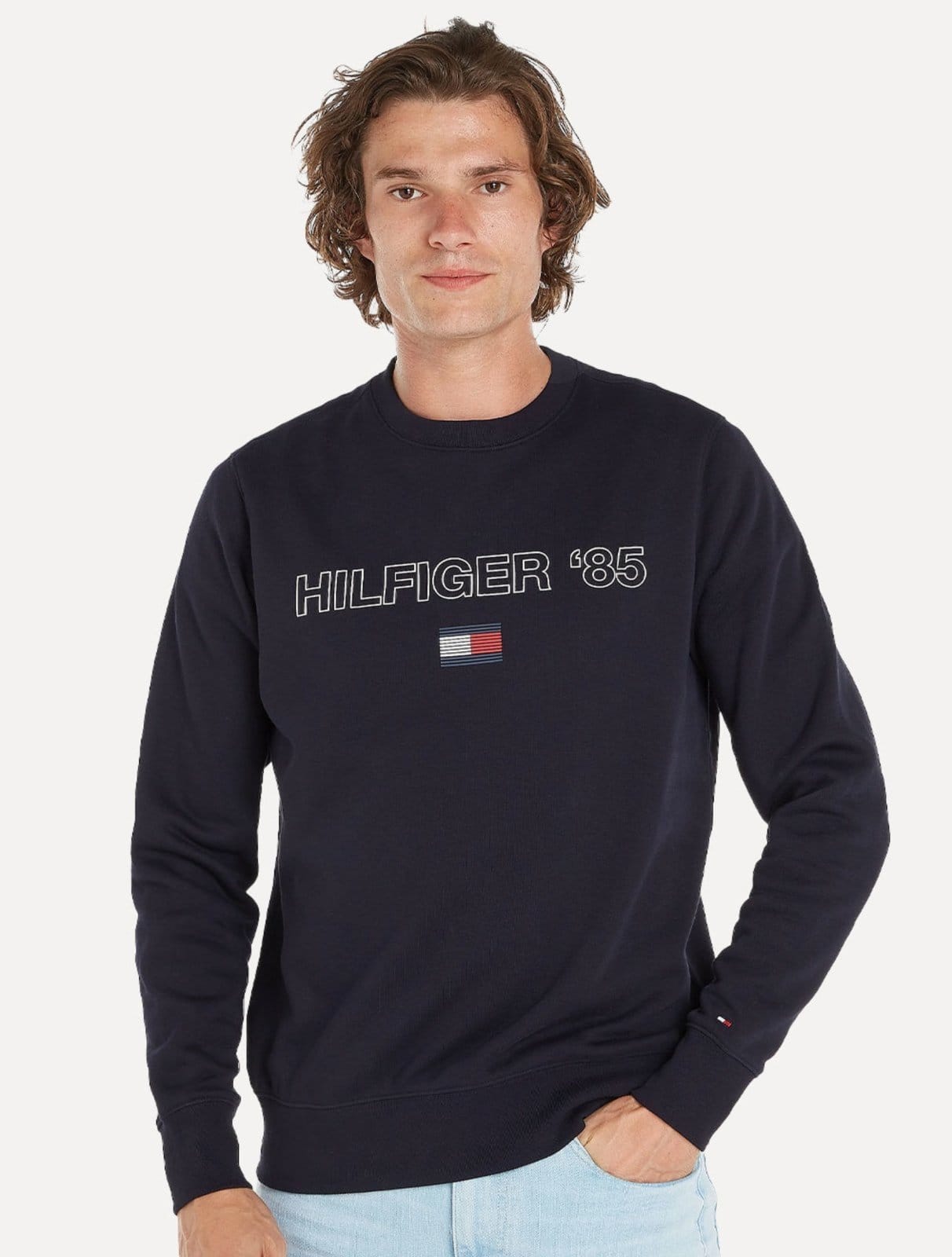 Moletom Tommy Hilfiger Masculino Crewneck 85 Silk