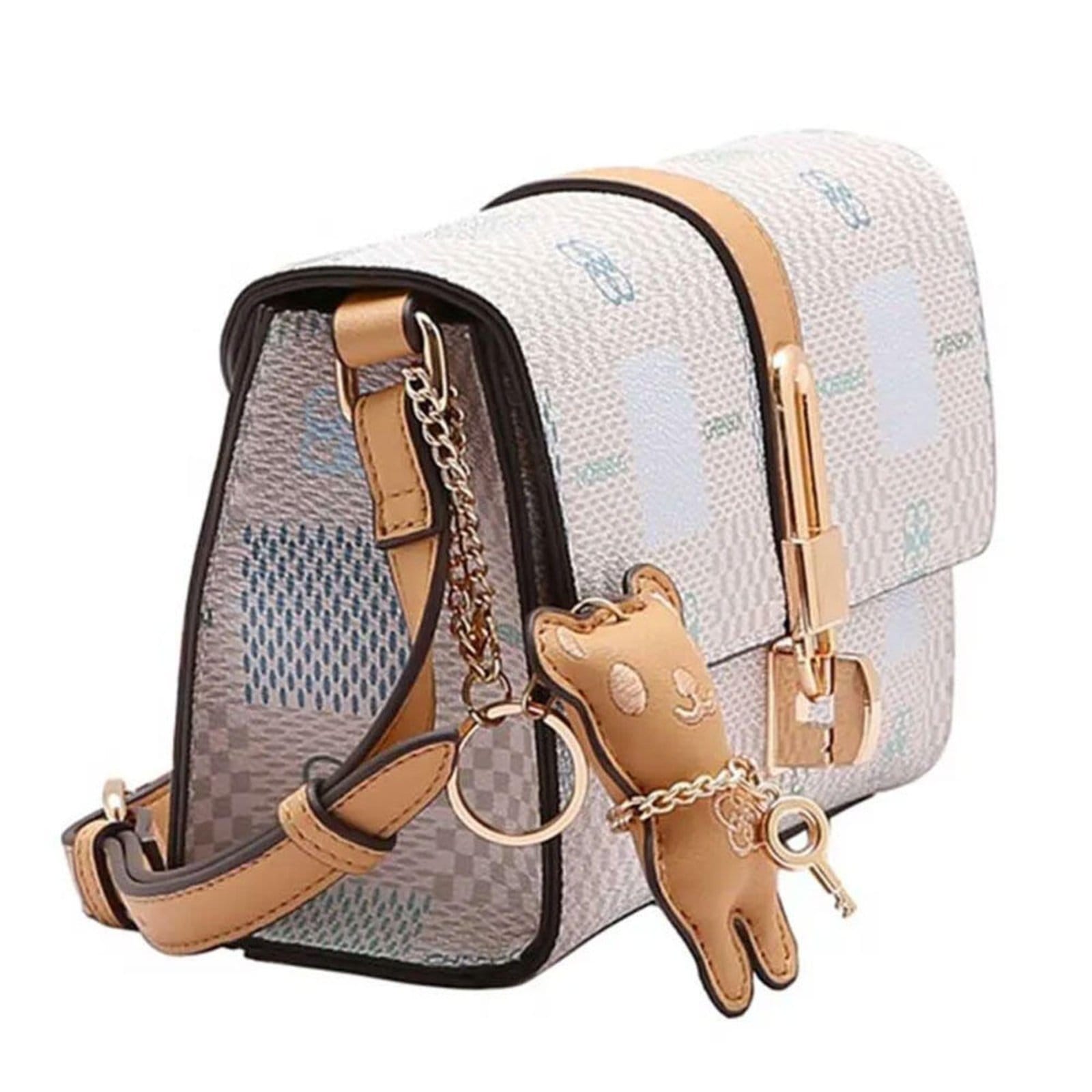 Vista 2 Bolsa Feminina Transversal Chenson Cg85098 1825098 Chenson bege