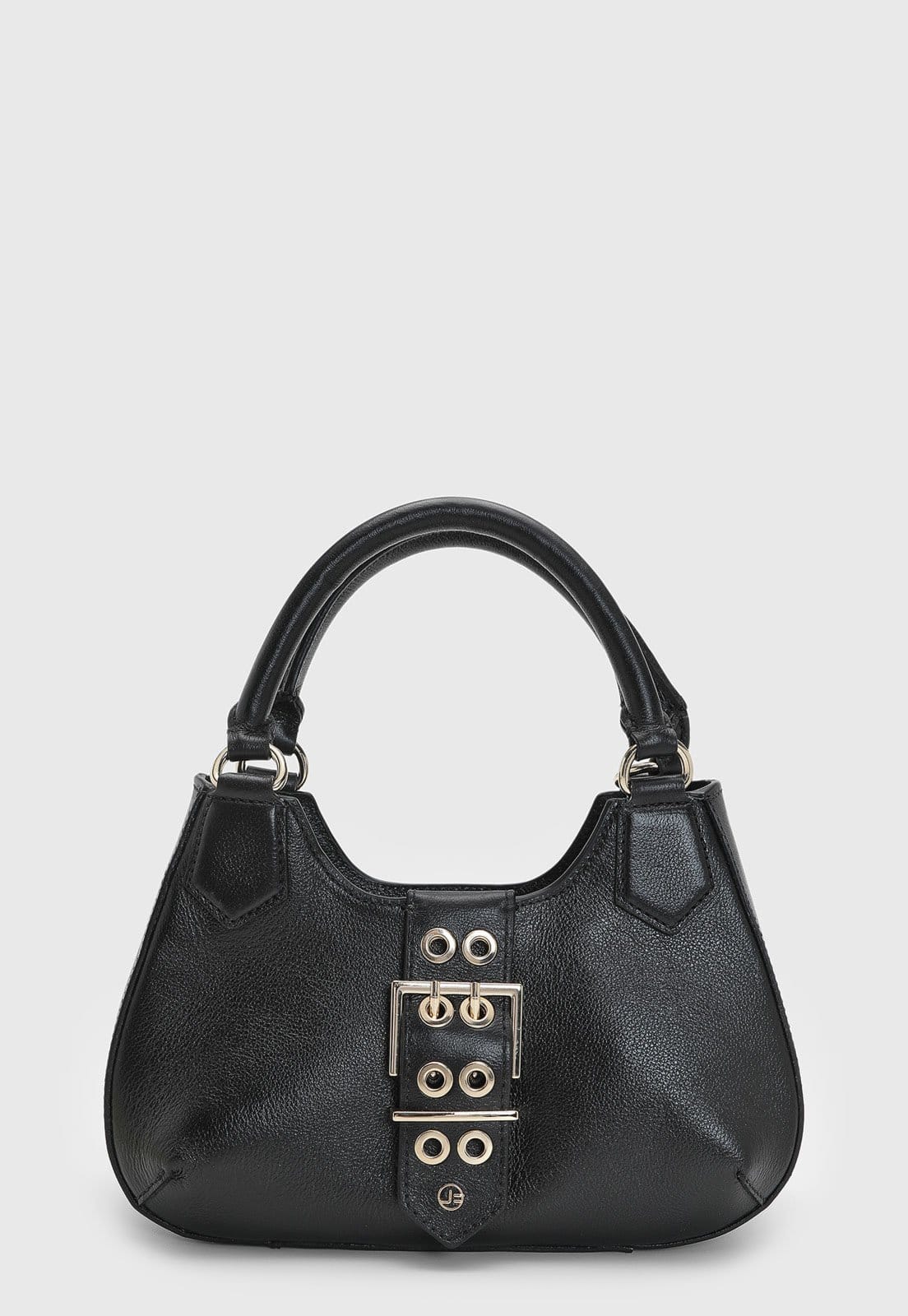 Vista principal Bolsa Feminina Jorge Bischoff Detalhe Metálico Preta Jorge Bischoff preto
