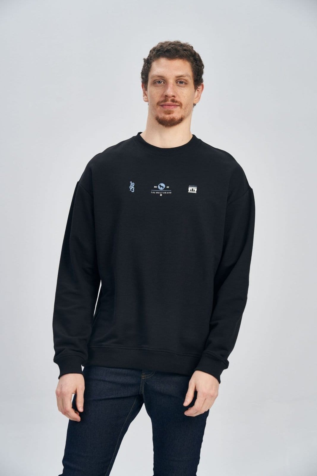 Vista principal Blusão Moletom XC Masculino Acostamento ACOSTAMENTO MASCULINO preto