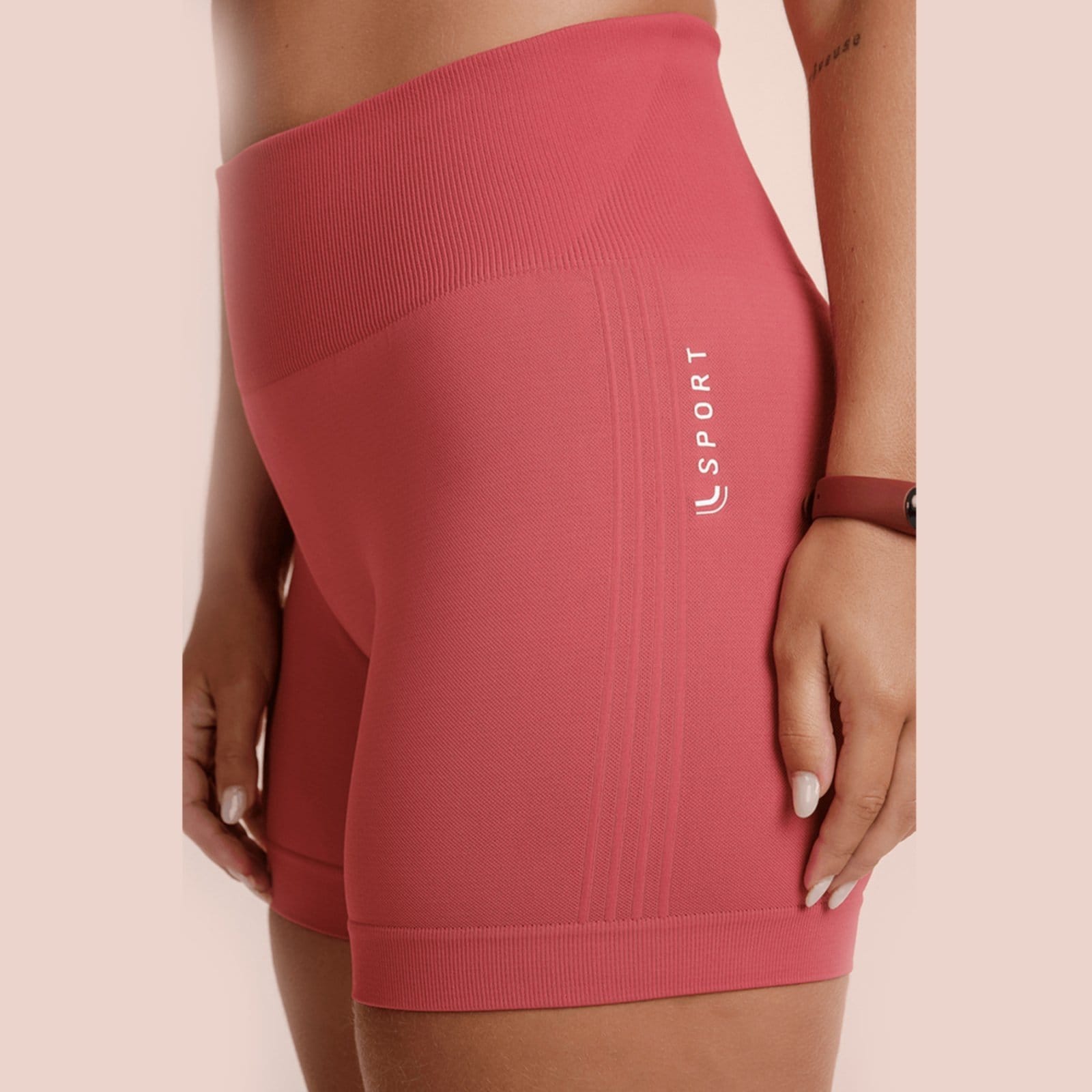 Short LSport Básico Feminina Lupo ConfortFit 71348 Goiaba