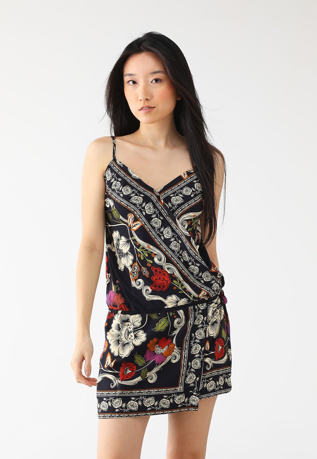 Vestido FARM Curto Flor de Fita