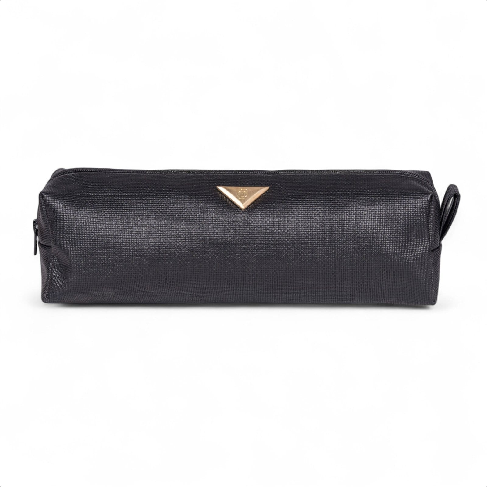 Bolsa Nécessaire Feminina Domidona Média Funcional Trama Natural Preta