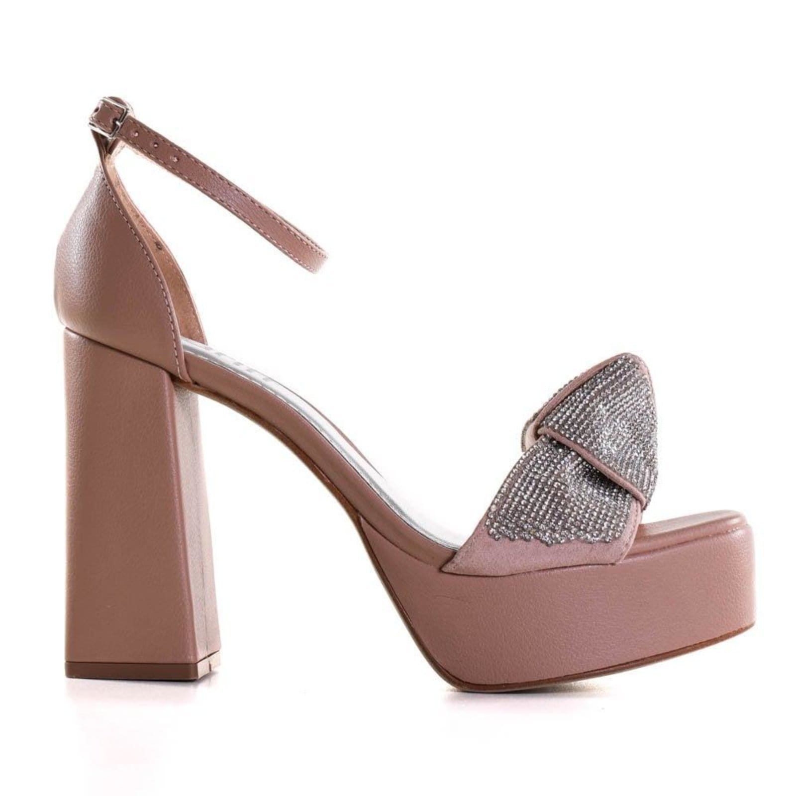 Sandália Feminina Zariff Com Strass Nude