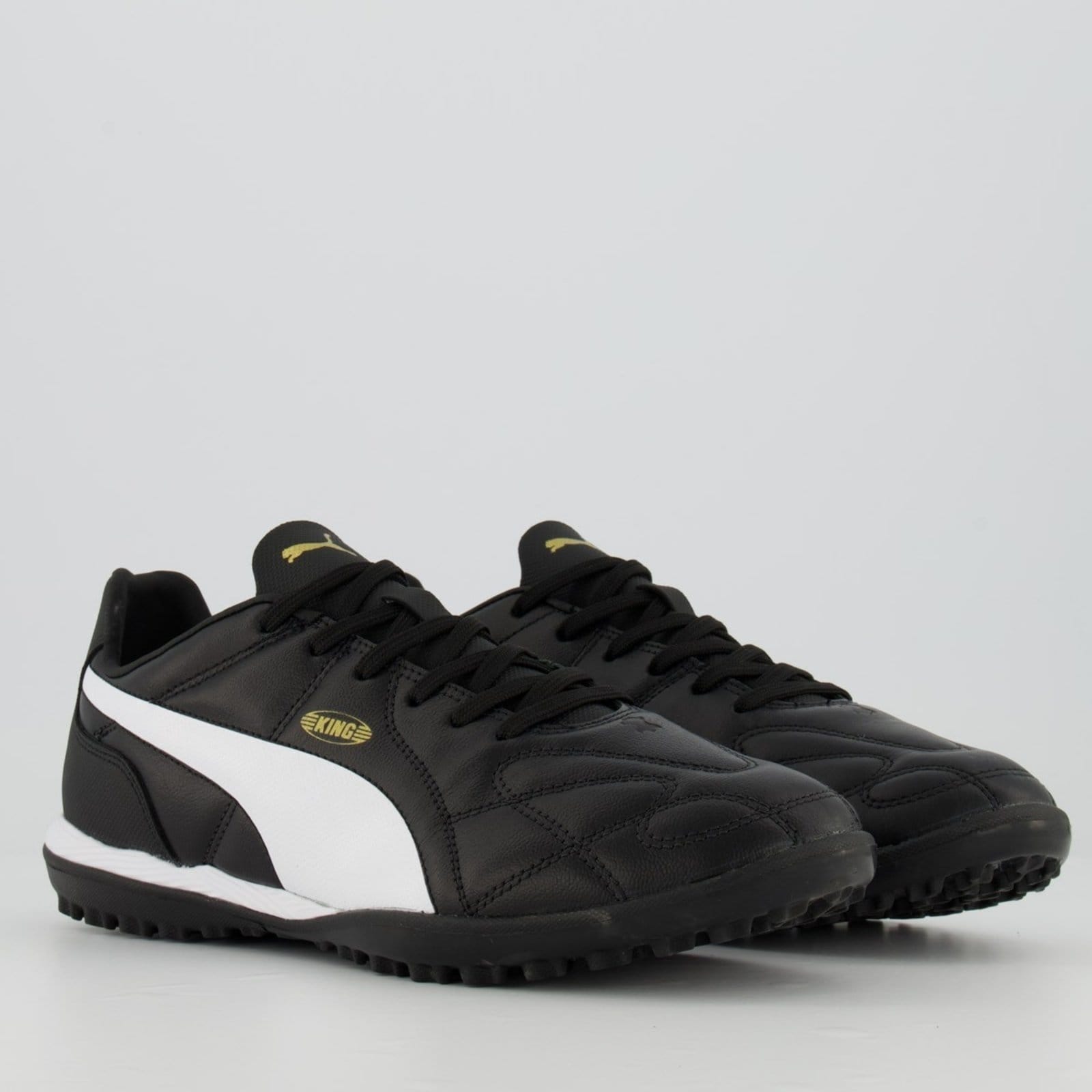 Vista 2 Chuteira Puma King TT BDP Society Preta Puma preto