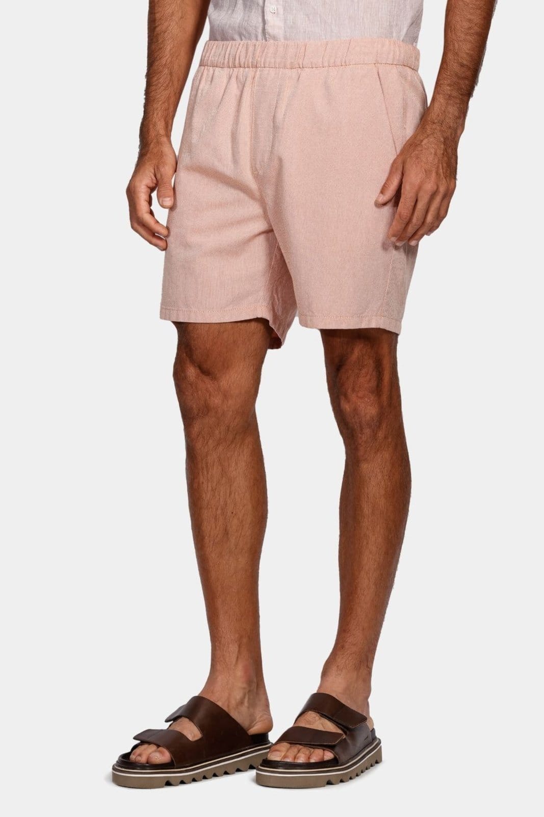 Bermuda Aramis Com Elástico Color Laranja Ferrugem