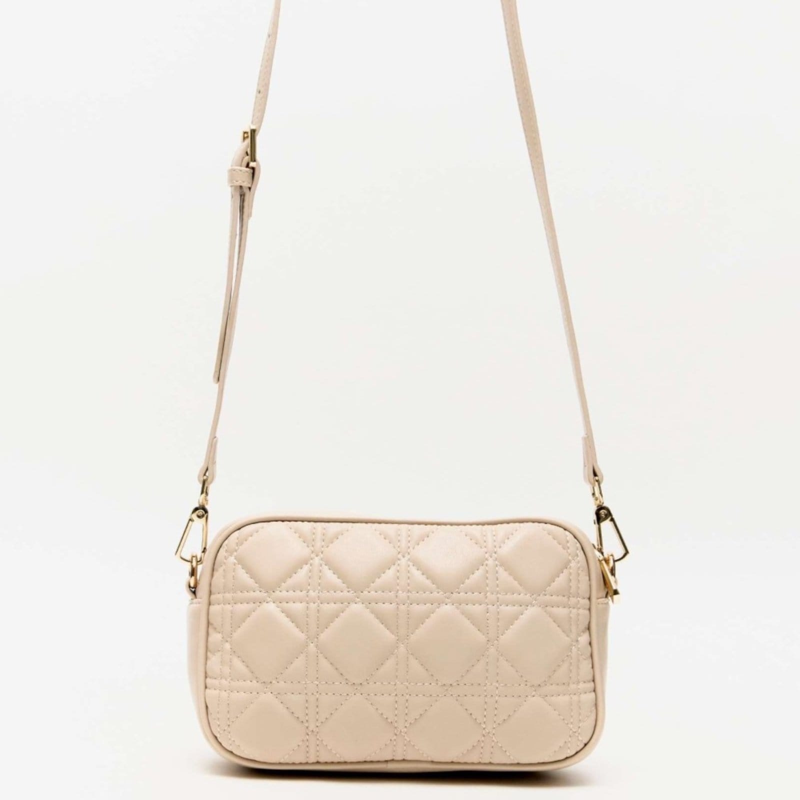 Vista 2 Bolsa Crossbody Lança Perfume Pocket Ve26 Off White Feminino Lança Perfume amarelo white