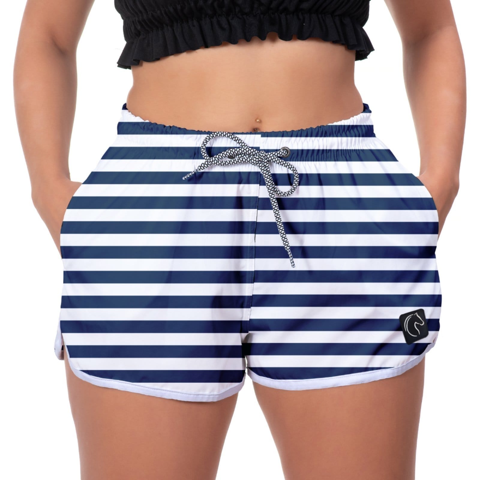 Short Feminino W2 Premium com Elástico e Cordão Ajustável Bolsos Laterais e Secagem Rápida Casual Praia ou Academia Linhas e