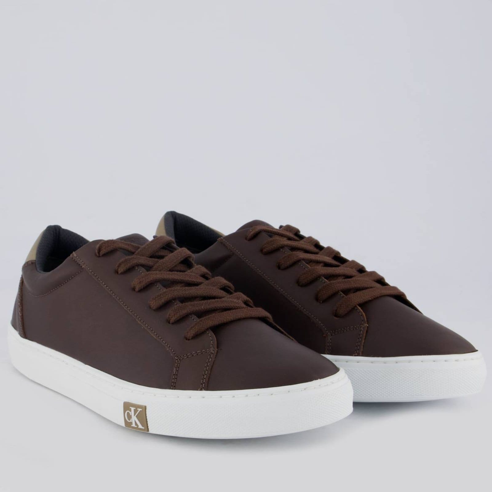 Vista 2 Tênis Calvin Klein Project Queima Lateral Calvin Klein marrom