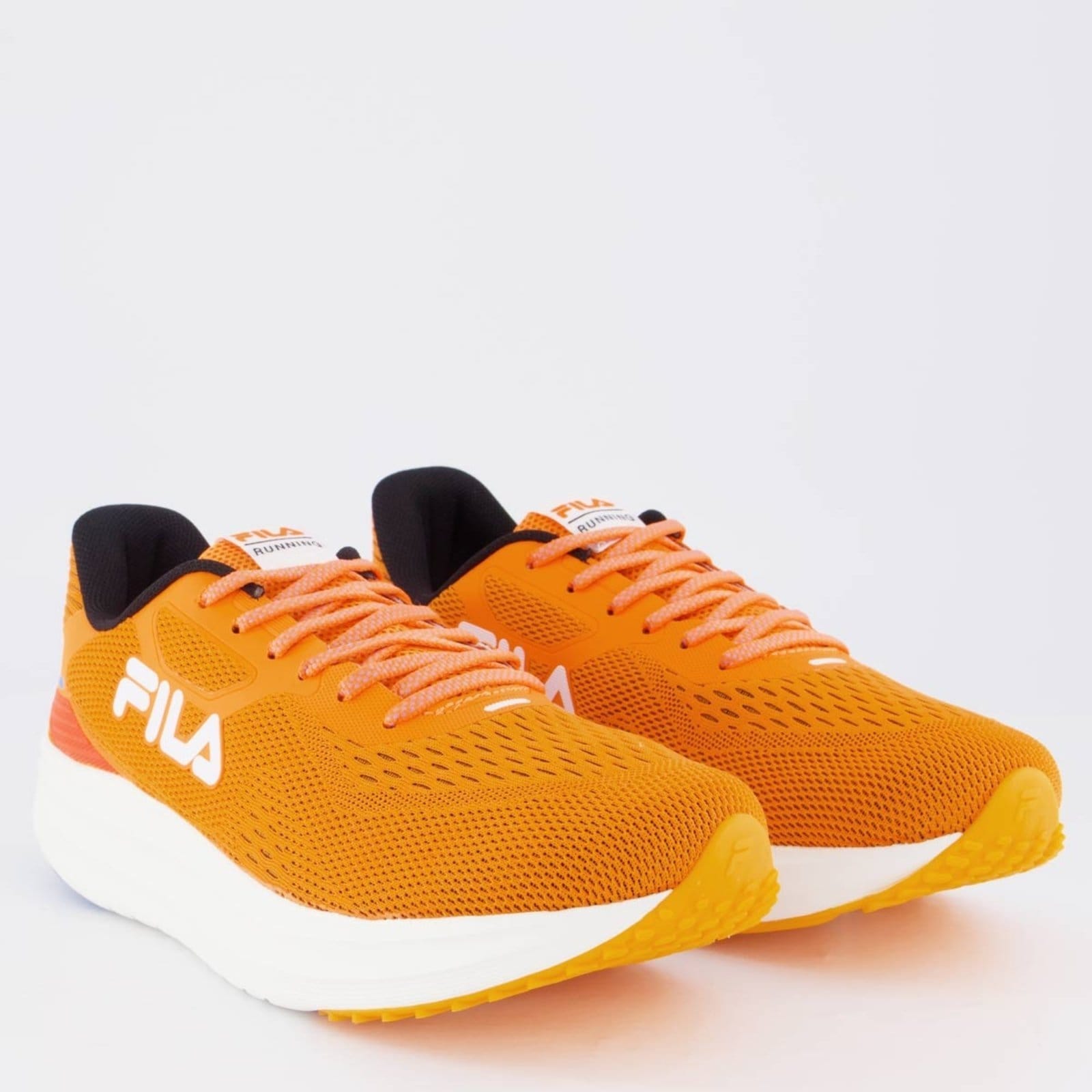 Vista 2 Tênis Fila Fastness Laranja e Azul Fila laranja azul