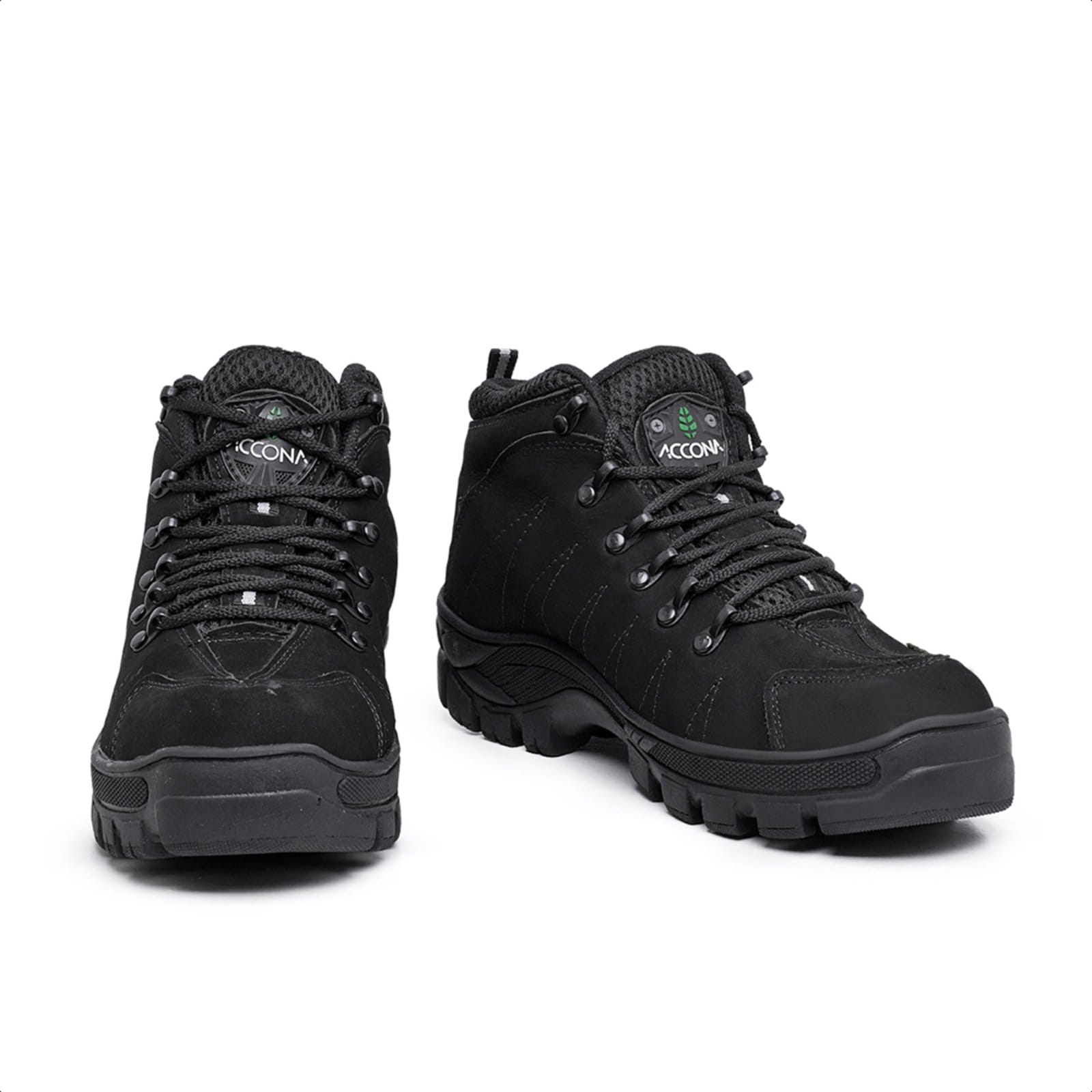 Vista 2 Coturno Adventure Accona em Couro 7000P Accona preto