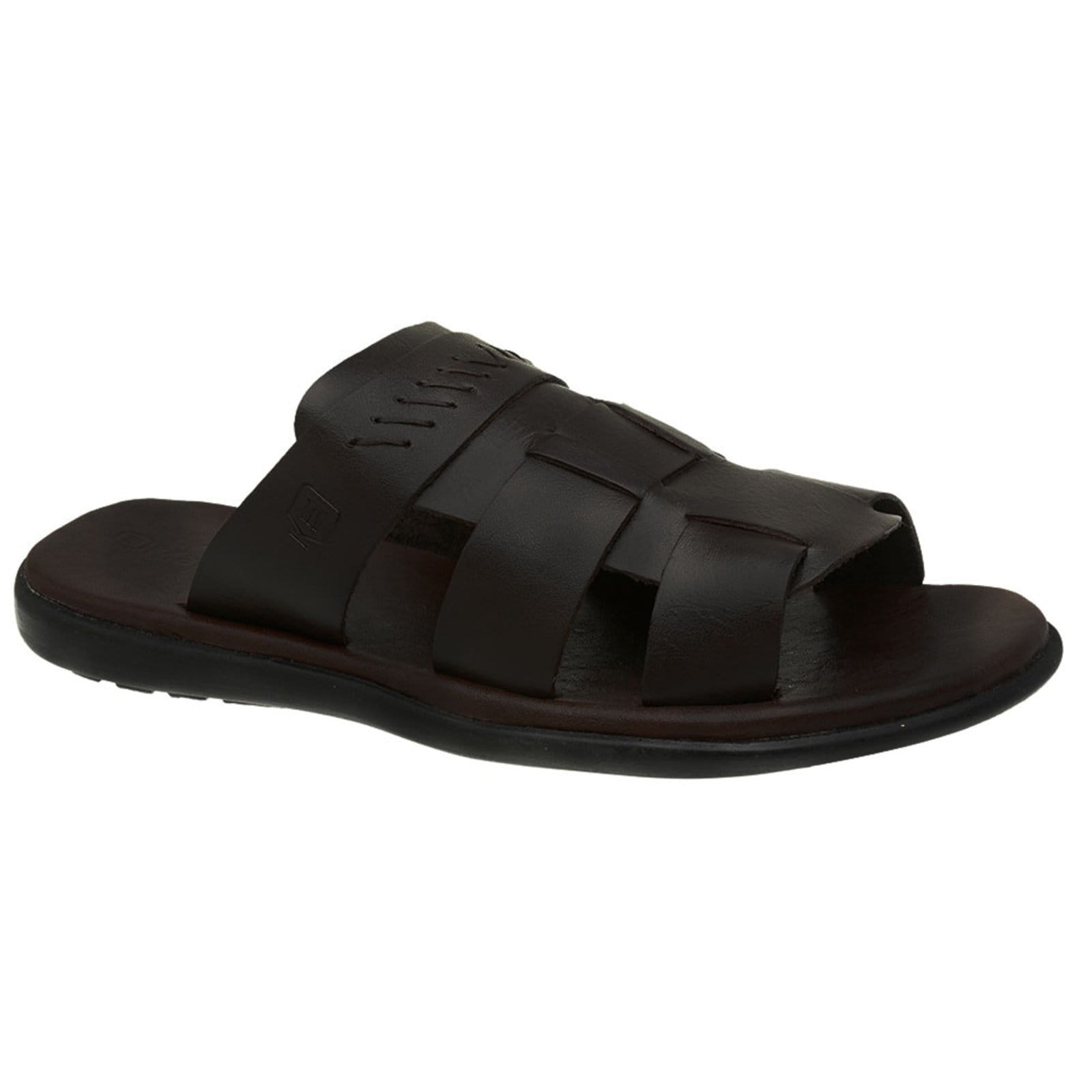 Chinelo Malbork Masculino Couro Café Palmilha De Couro 450M