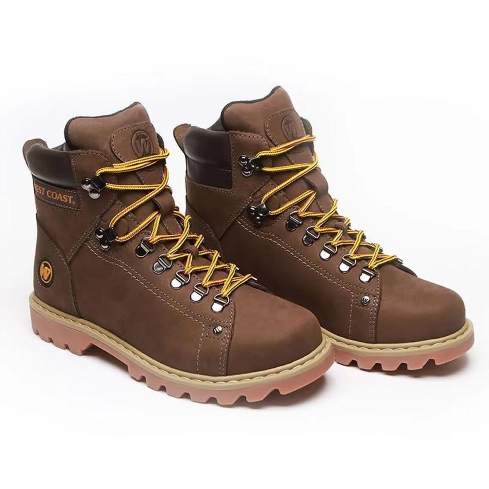 Vista 2 Bota West Coast Worker Classic Nobuck Masculino Couro West Coast marrom
