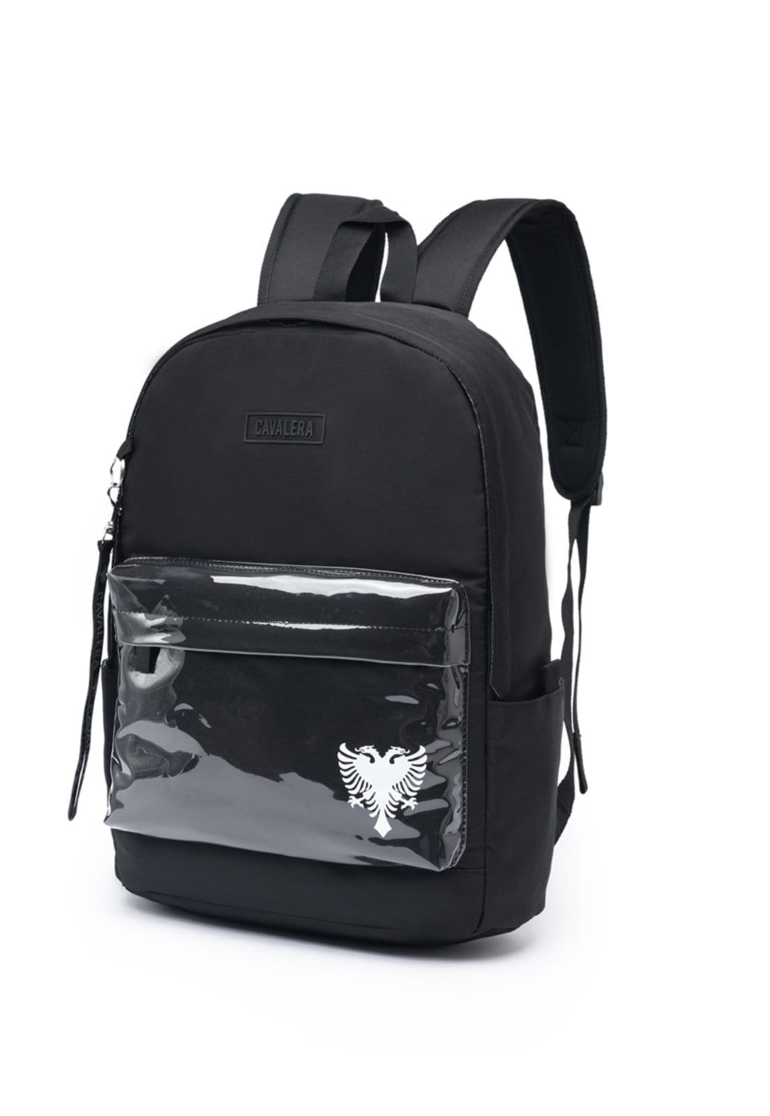 Vista 2 Mochila Feminina Cavalera Faculdade Escolar Reforçada Cavalera preto