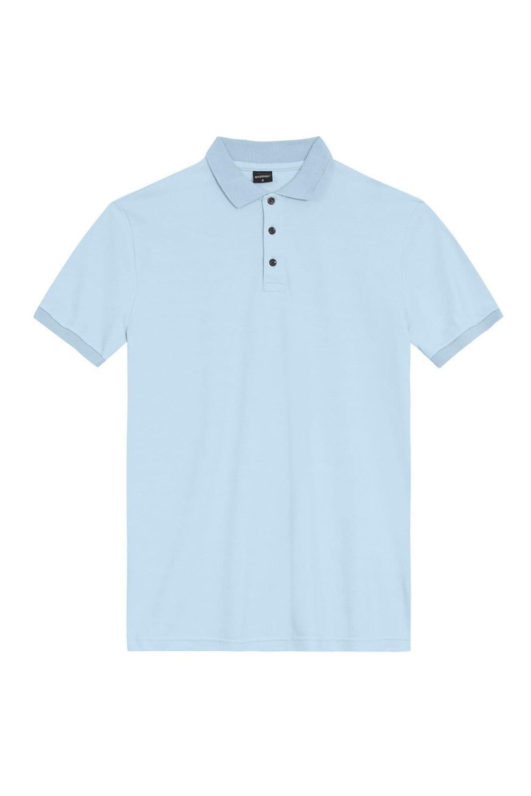Vista 2 Camisa Polo Masculina Em Piquet Comfort Essendi Claro Essendi azul