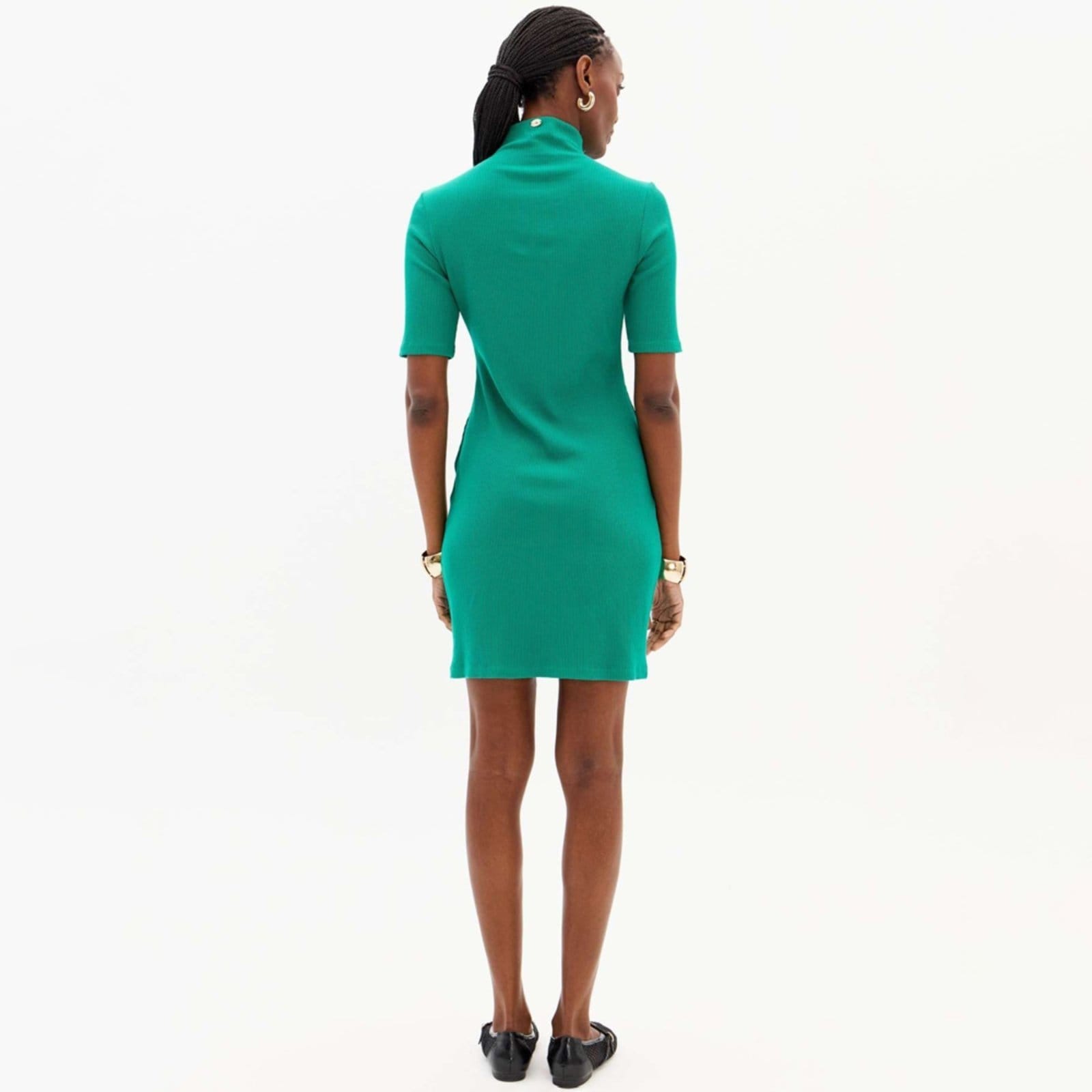 Vista 2 Vestido Curto Lança Perfume Gola In25 Feminino Lança Perfume verde