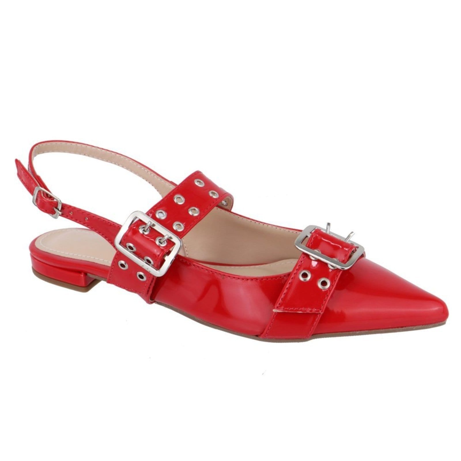 Sapatilha Slingback Feminina Verniz Ferrari 183010