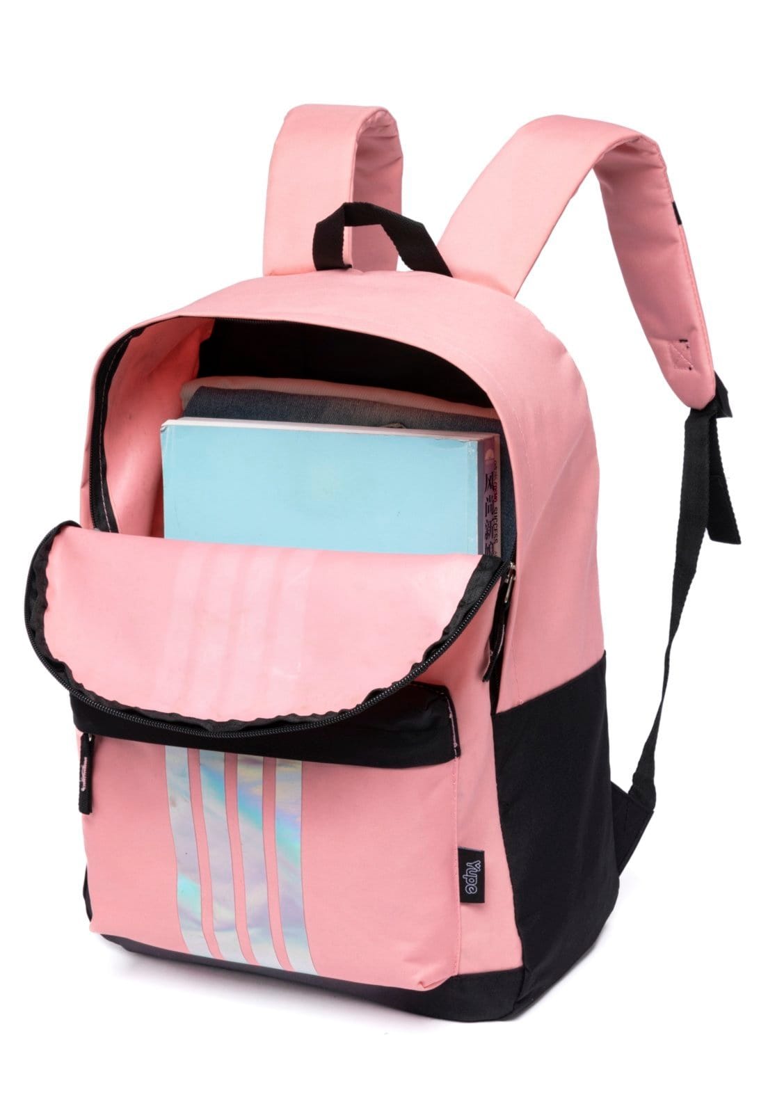 Vista 2 Infantil - Mochila Espaçosa Feminina Casual Escola Faculdade YUPE preto