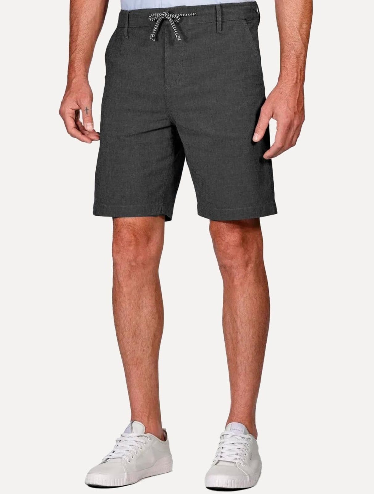 Bermuda Aramis Masculina Chino Cotton Sarja Cadarço Mescla