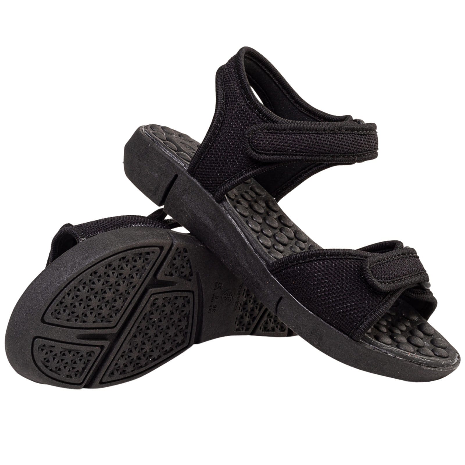 Vista 2 Sandália Ortopédica Feminina Esporão Massageadora Anatômica Angipé preto