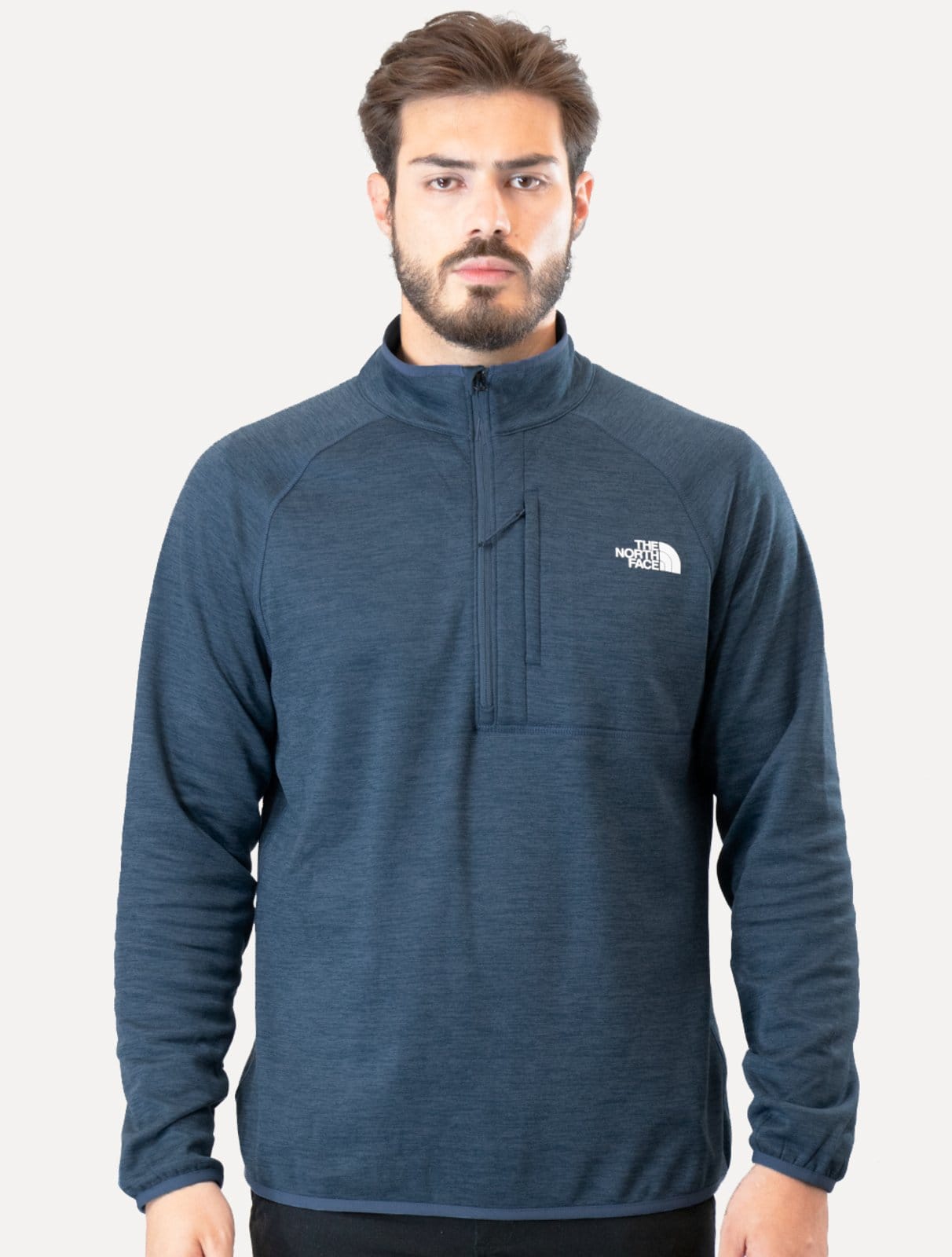 Blusa The North Face Masculina Fleece Canyonlands Half Zip Escuro Mescla