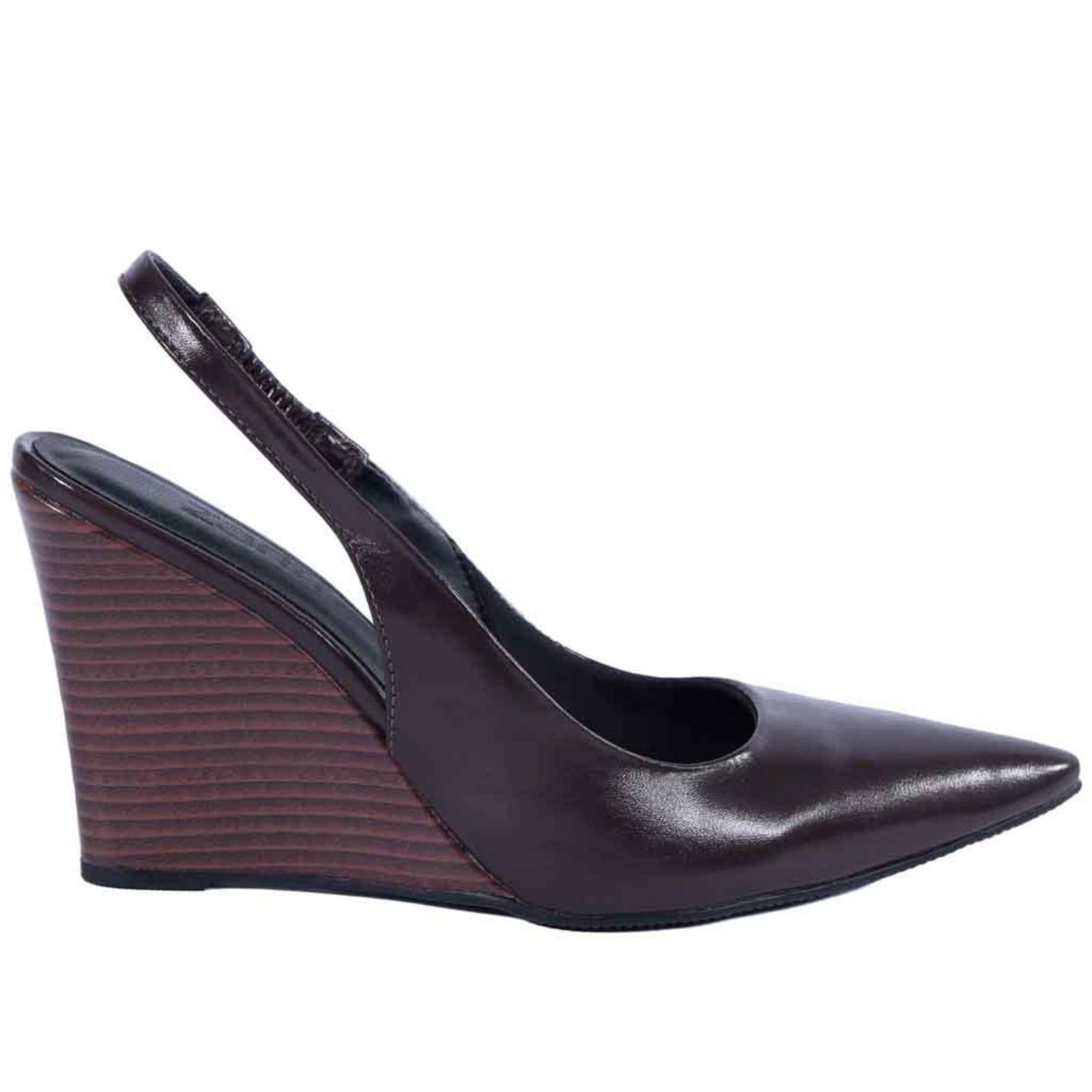 Scarpin Feminino Zariff Slingback com Salto Anabela 4634-89161 Marrom