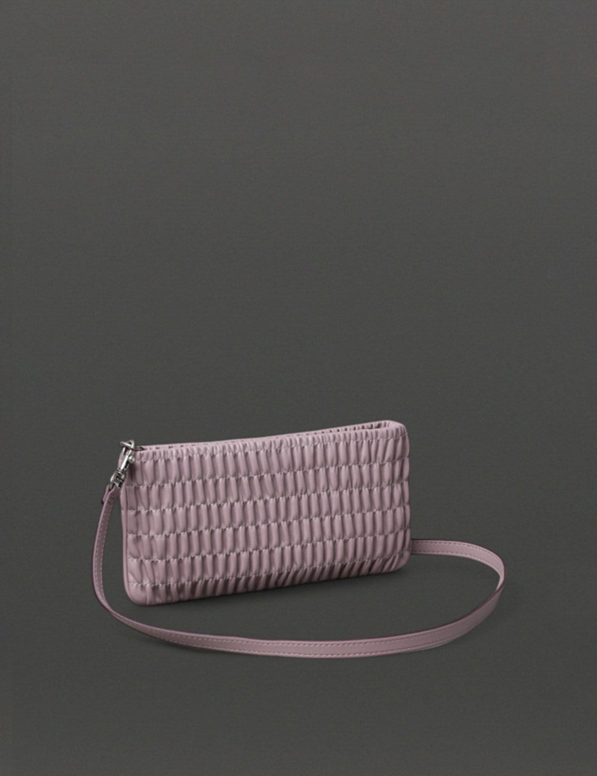 Vista 2 Bolsa Drapeada Feminina Transversal Calvin Klein - Caqui Medio Calvin Klein Jeans cáqui caqui