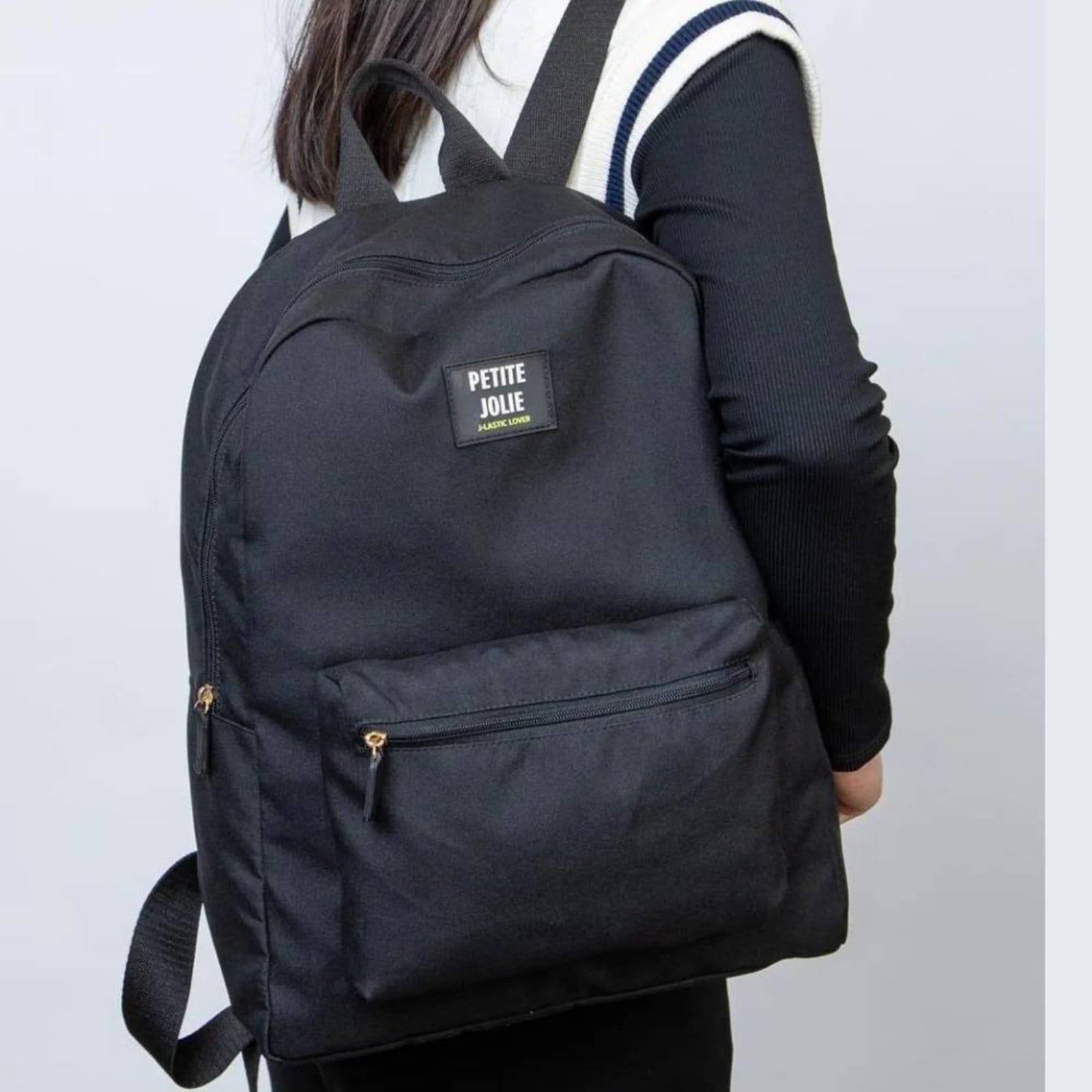 Vista 2 Mochila Feminina Petite Jolie PJ11055II Petite Jolie preto