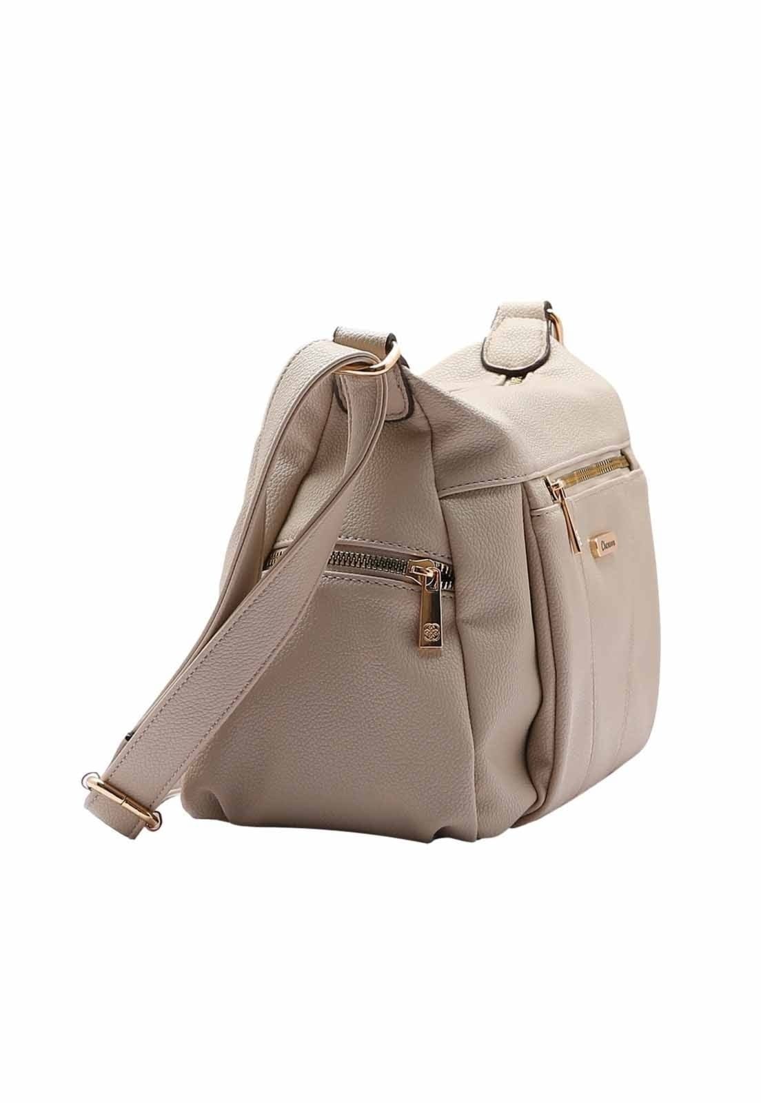 Vista 2 Bolsa Feminina Chenson Original Transversal 3484918 Chenson bege