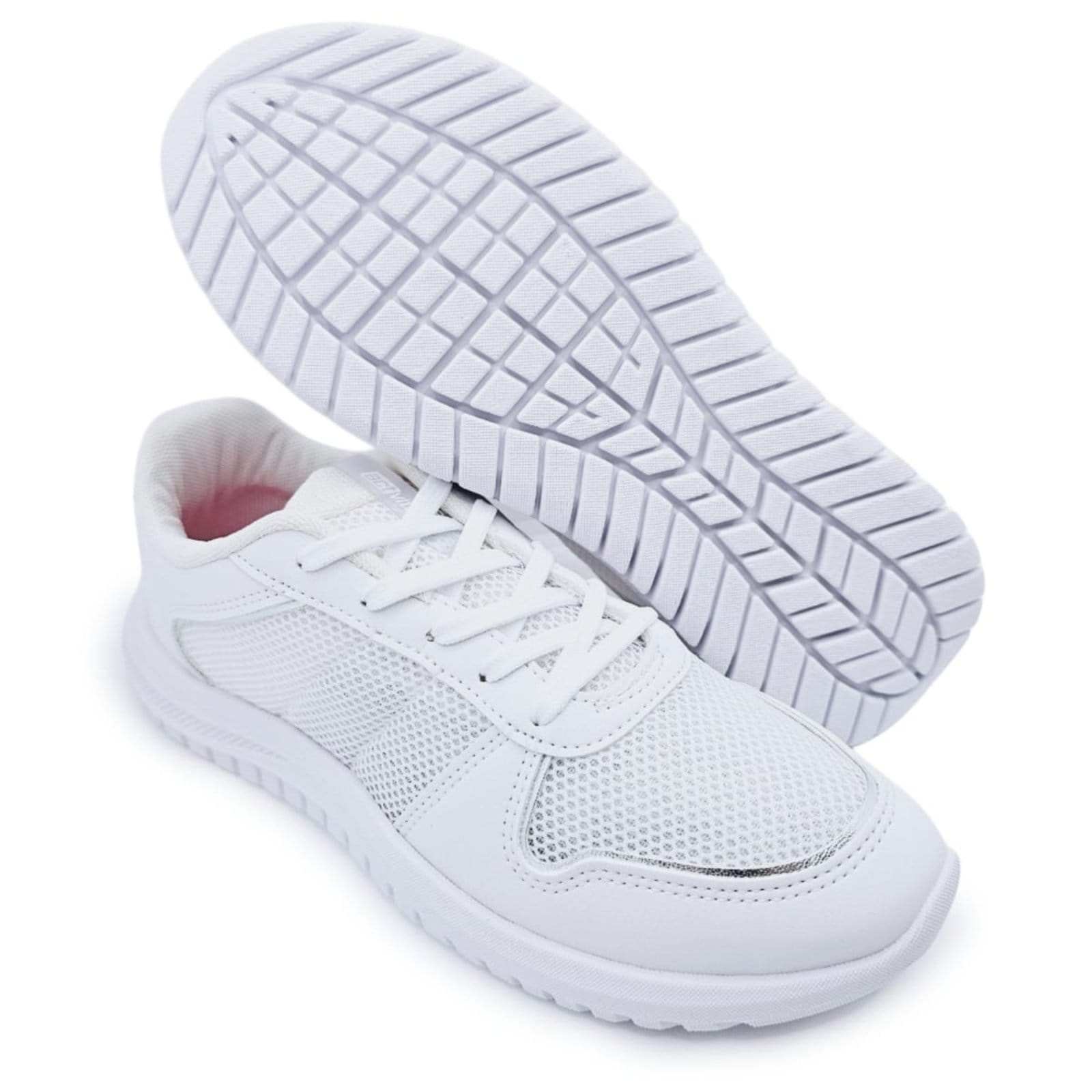 Vista 2 Tênis Actvitta Esportivo Respirável com Cadarço ACTVITTA branco