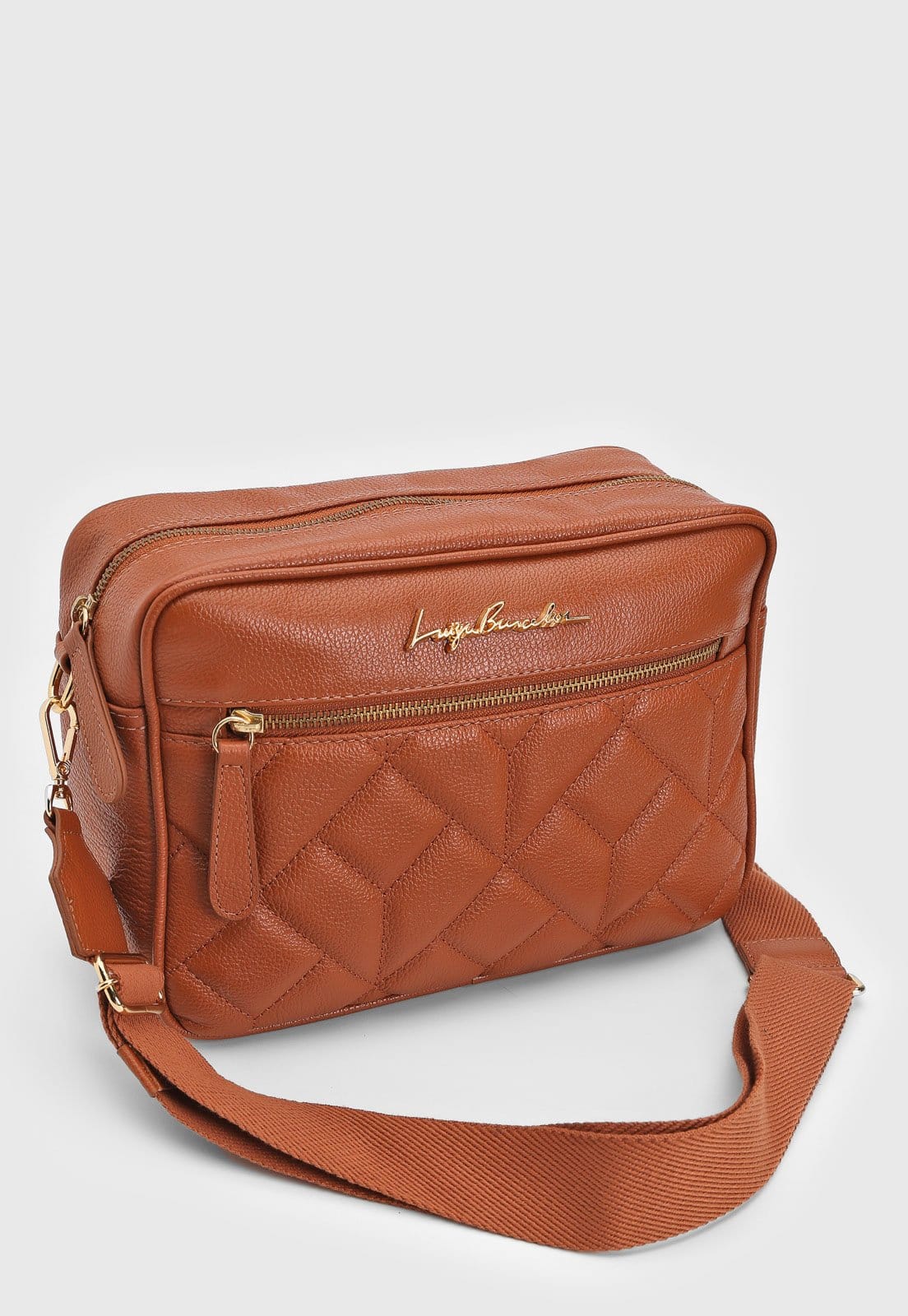 Vista 2 Bolsa Tiracolo Luiza Barcelos Média Luiza Barcelos caramelo