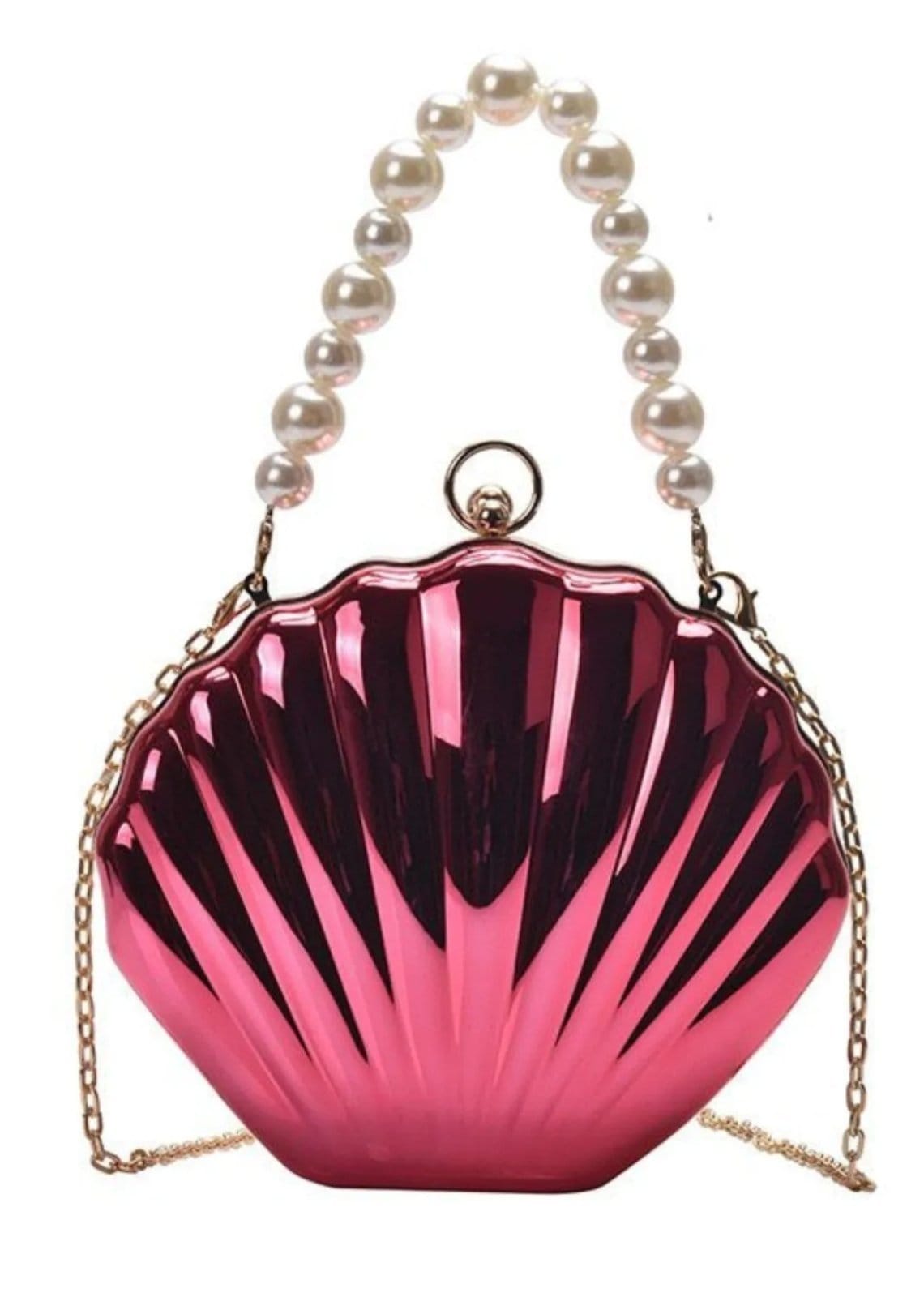 Bolsa Clutch Festa Concha Metal Cia do Vestido