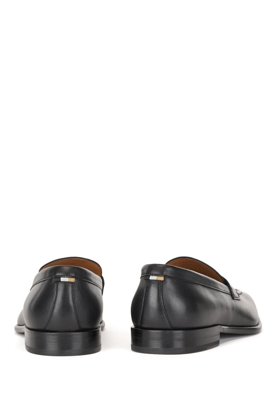 Vista 2 Sapato Loafer De Couro Italiano Com Acabamento Penny Boss preto