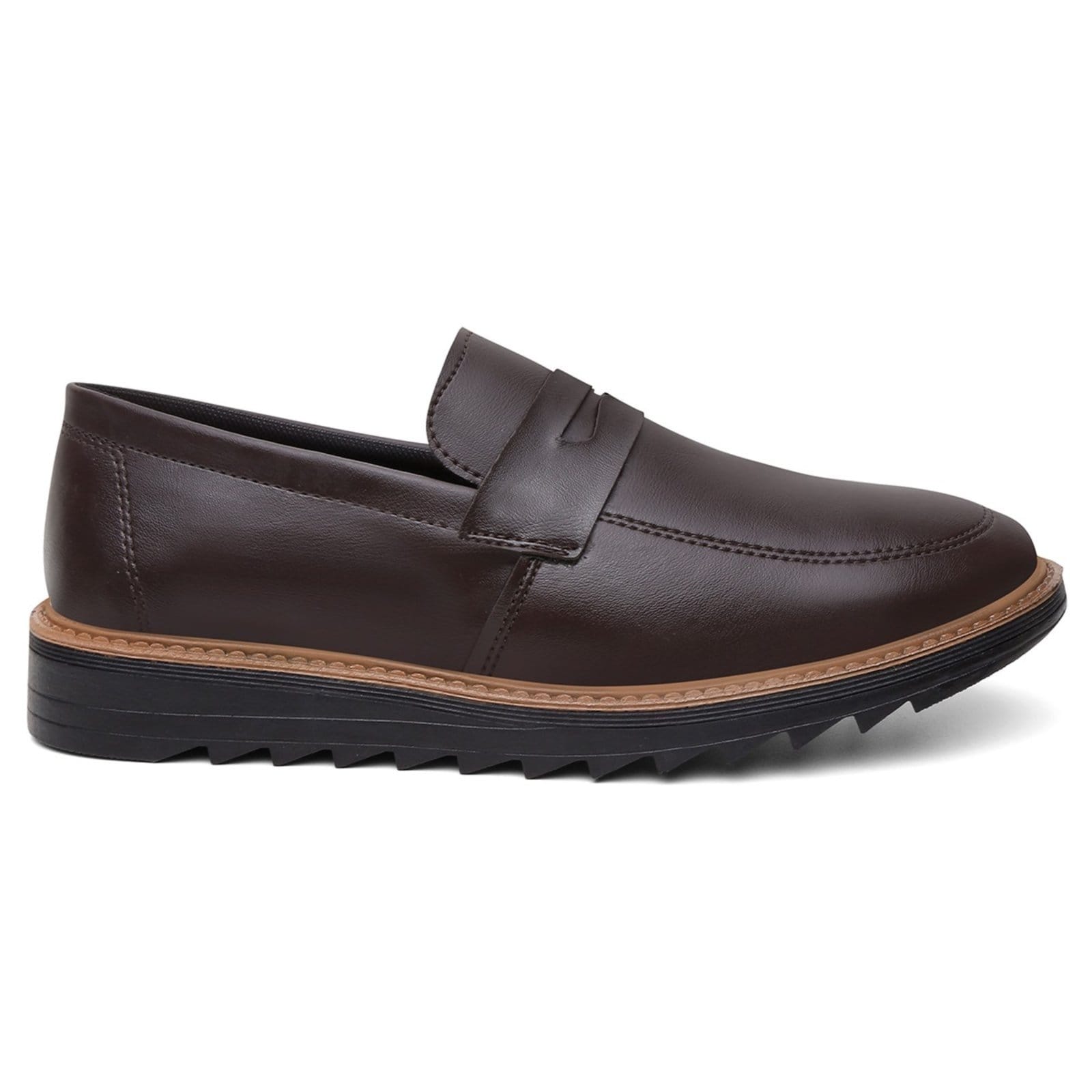 Vista 2 Sapato Masculino Casual A. Andrade Derby Oxford Social Mocassim Esporte Fino Leve Anna Andrade café