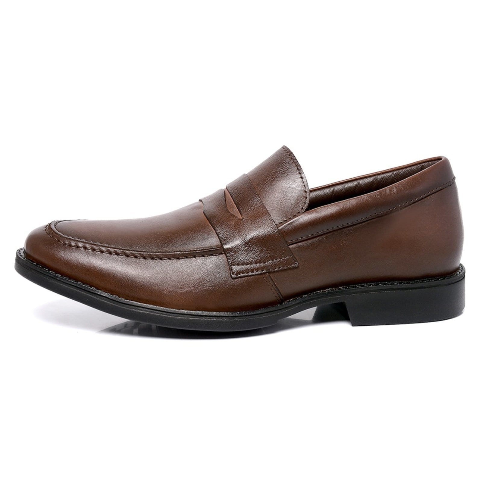 SAPATO LOAFER CASUAL COURO, PALMILHA EM GEL, FORRO DE COURO Ref. 9400 Cafe