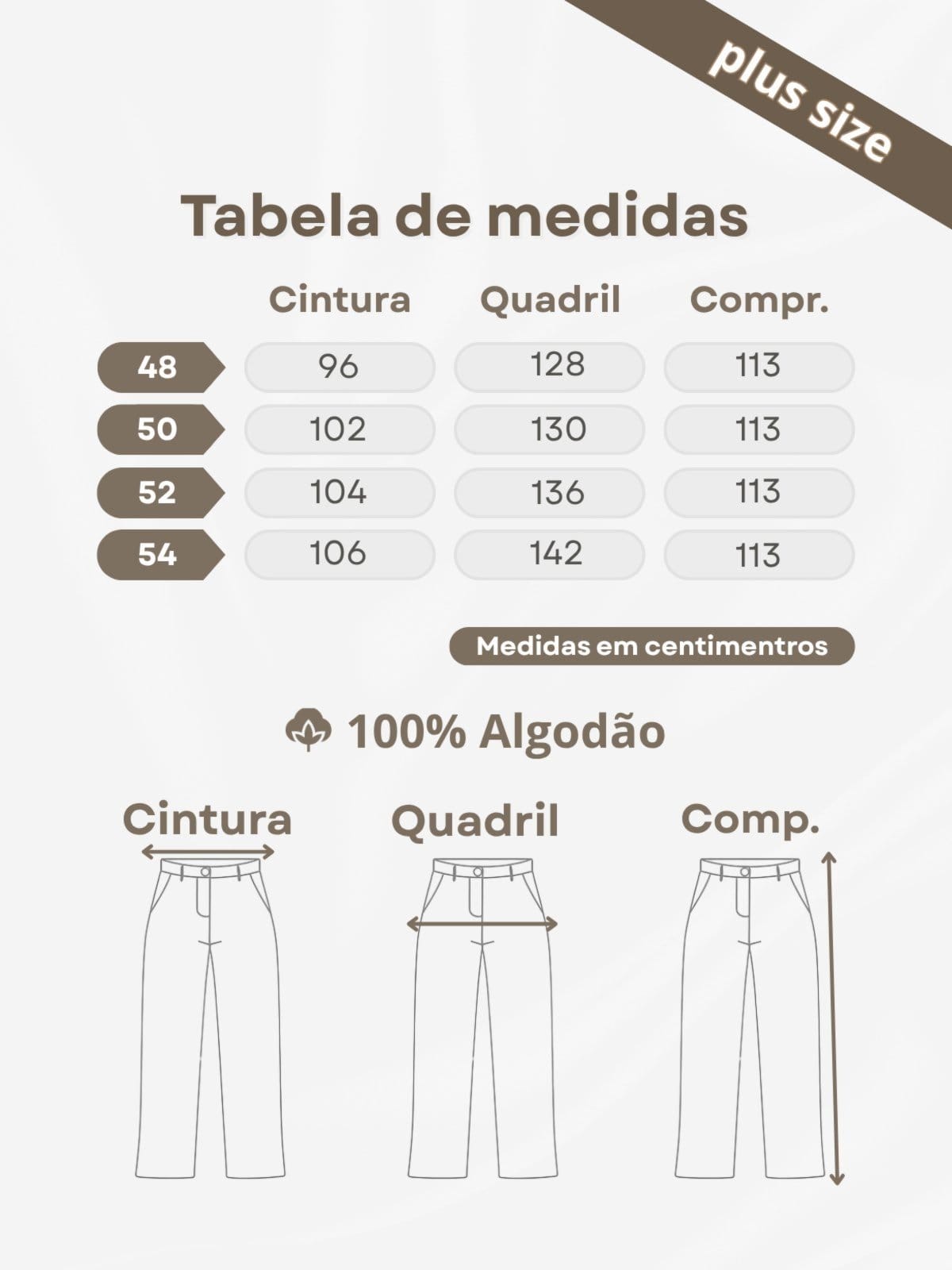 Vista 2 Calça Jeans Plus Size Wide Leg Cintura Alta Crawling azul