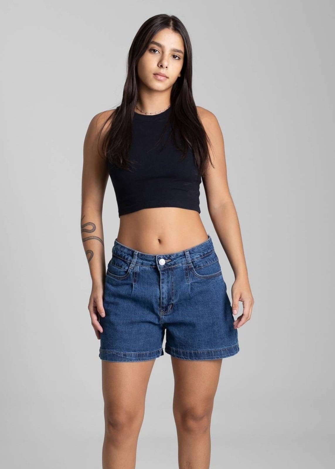 Vista 2 Shorts Jeans Sawary - 282195 Sawary azul