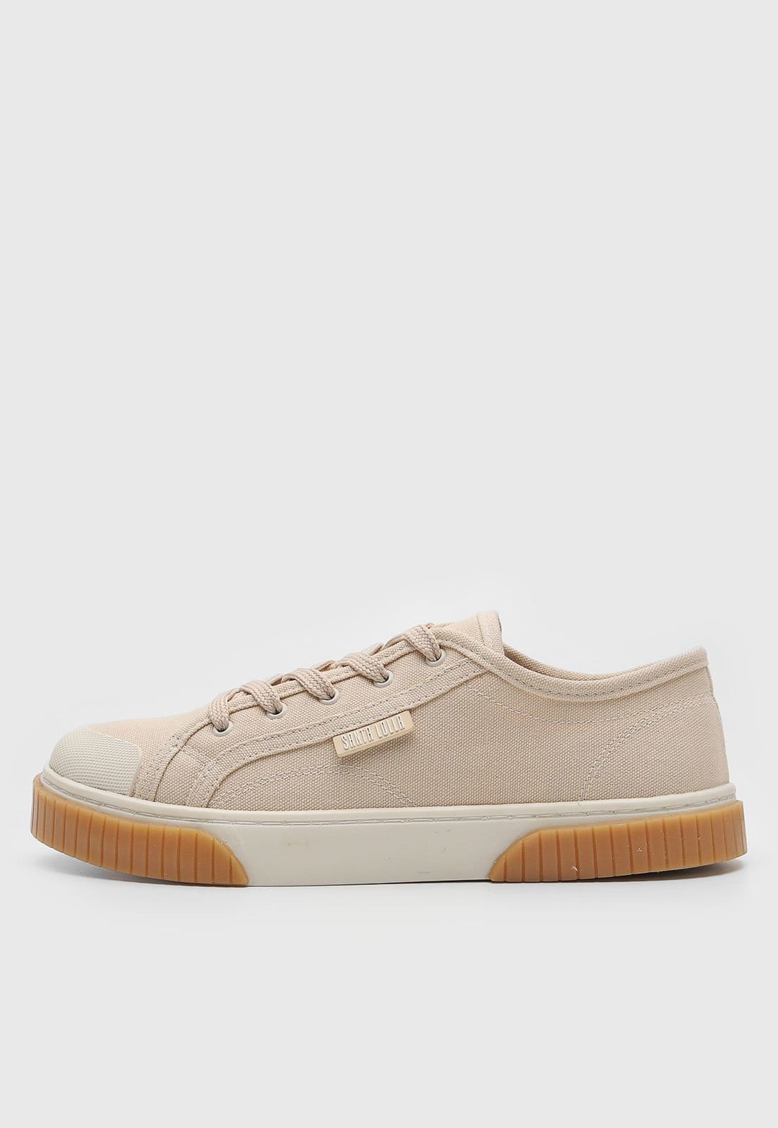 Vista principal Tênis Santa Lolla Lona Deserto Santa Lolla bege