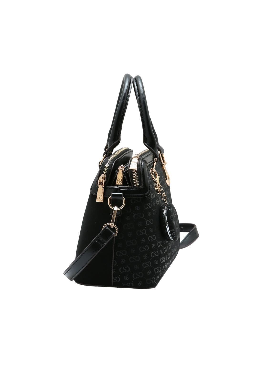 Vista 2 Bolsa Feminina Chenson Relevo Monograma Mão 3485432 Chenson nude