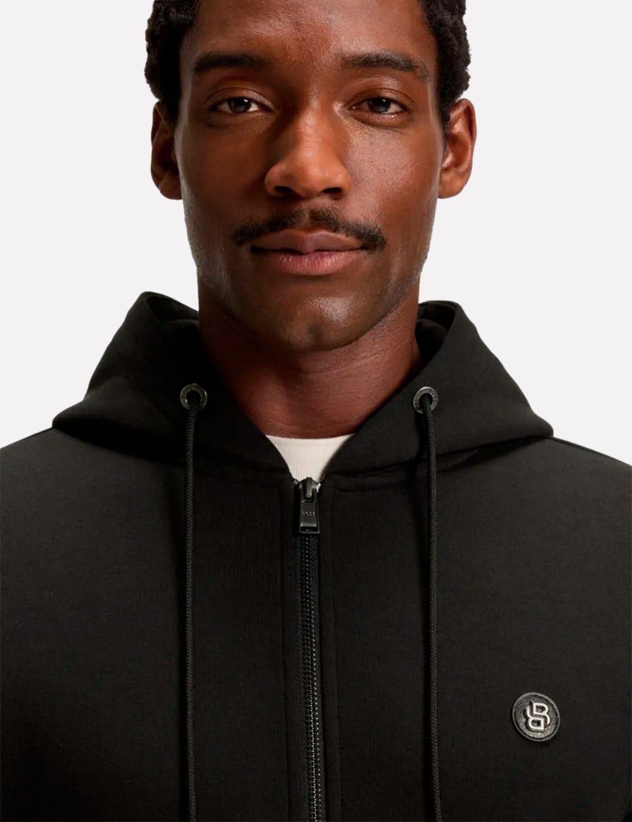 Vista 2 Jaqueta Hugo Boss Masculina Moletom Regular C-Spence 01 Preta Hugo Boss preto