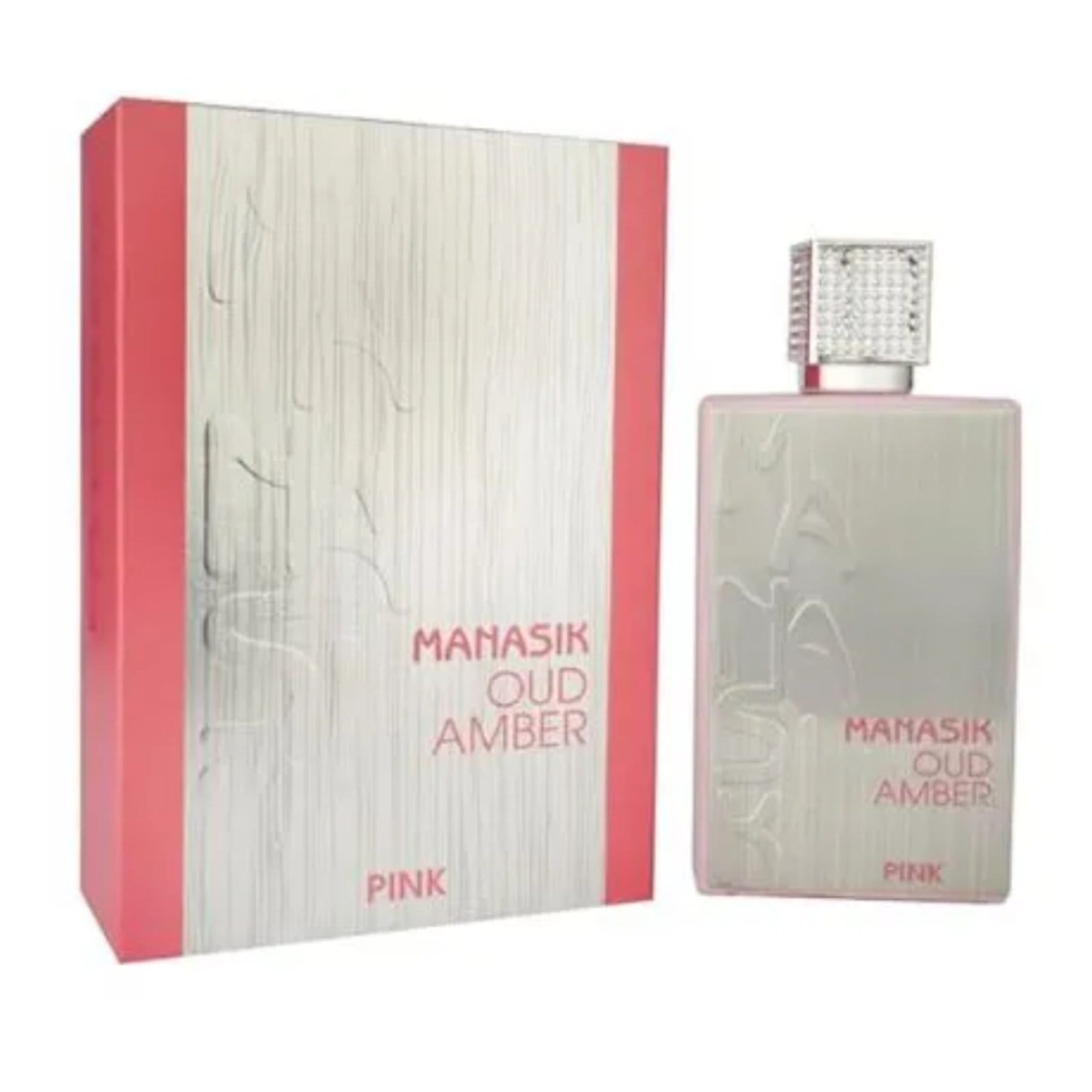 Vista 2 Manasik Oud Amber Pink Perfume Feminino Eau de Parfum 100 ml Manasik incolor pink