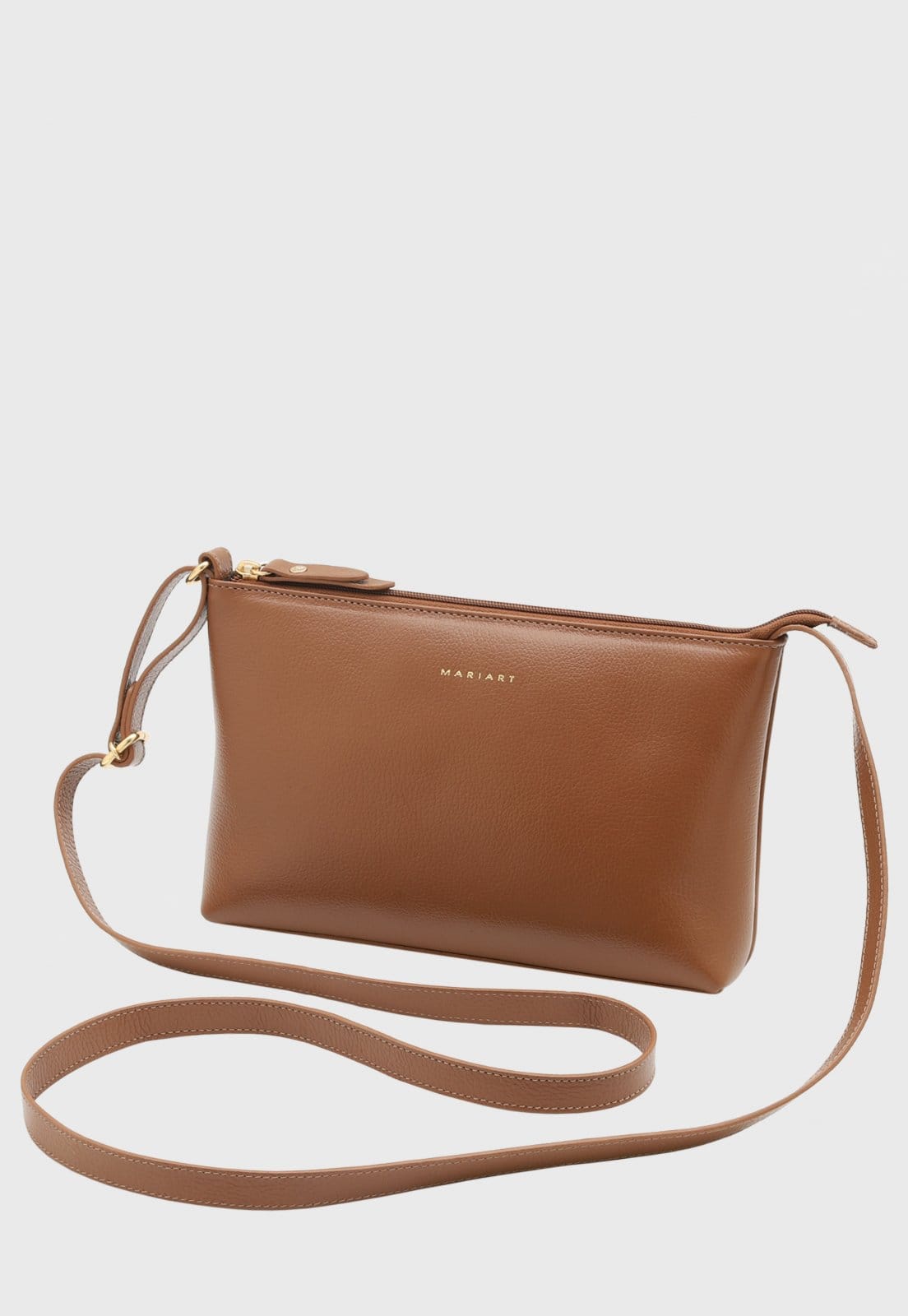 Bolsa Transversal Couro Mariart Salsa Camel