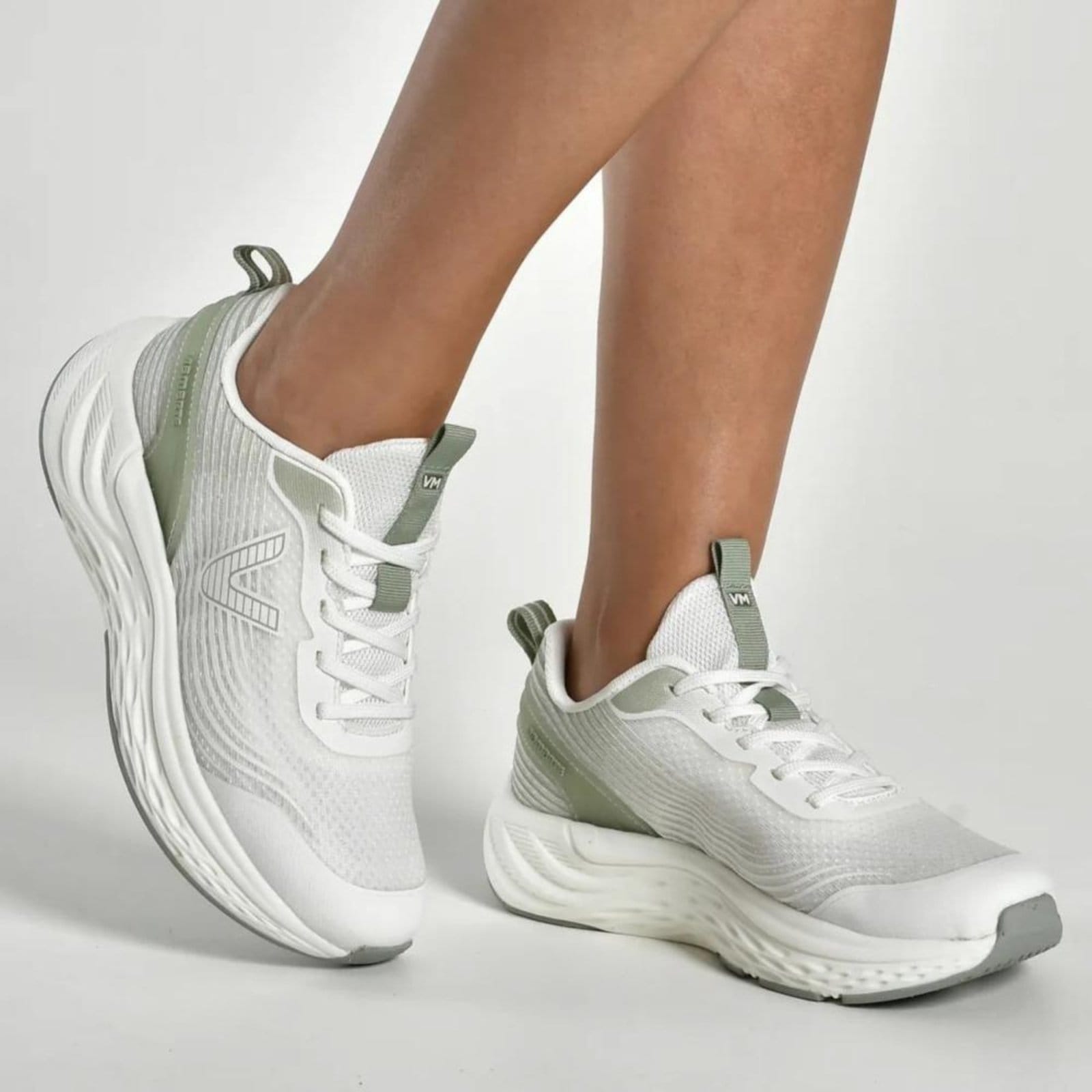 Vista 2 Tênis Running Via Marte Feminino 324-001 Verde Incolor VIA MARTE incolor verde
