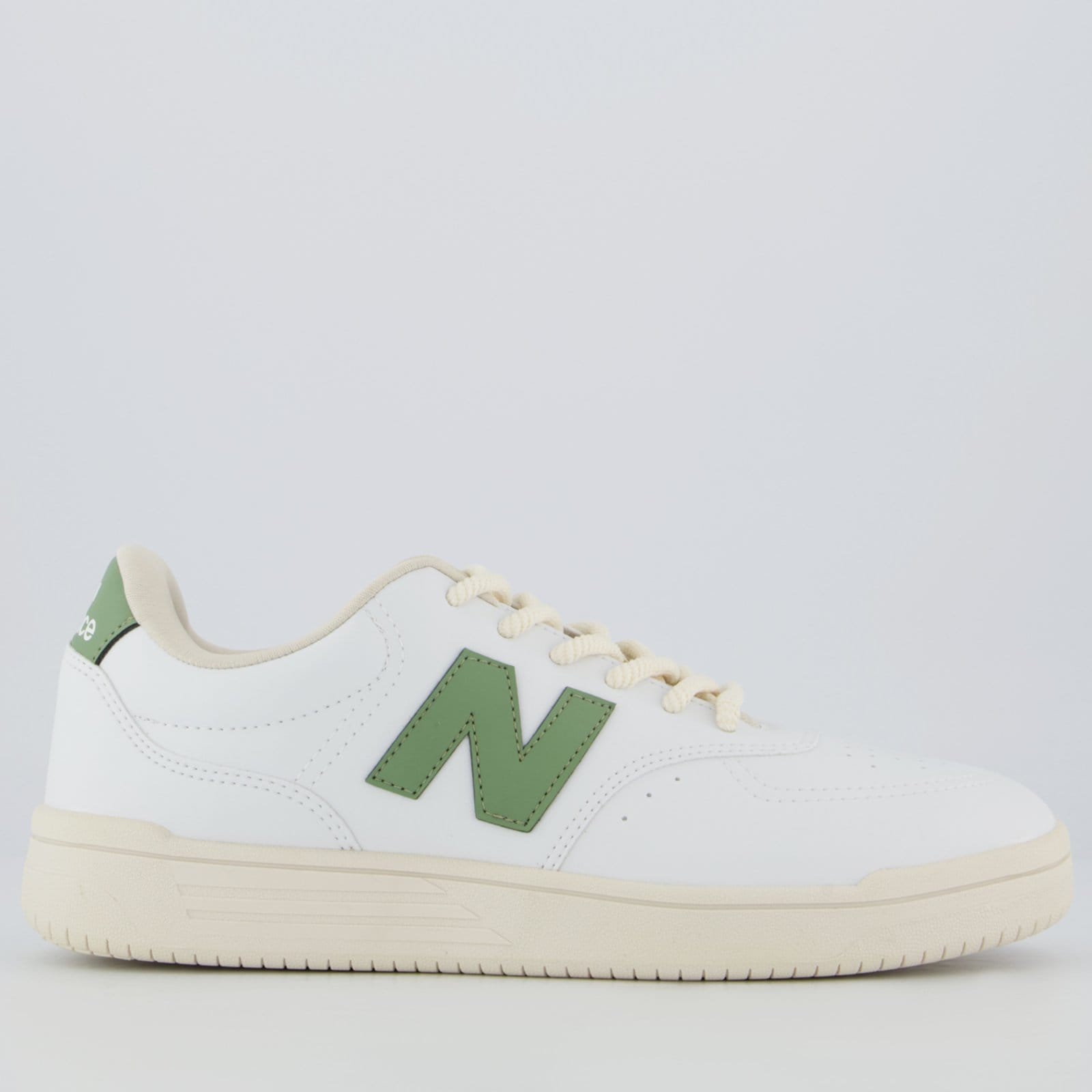 Tênis New Balance BB80 Branco e Verde Oliva