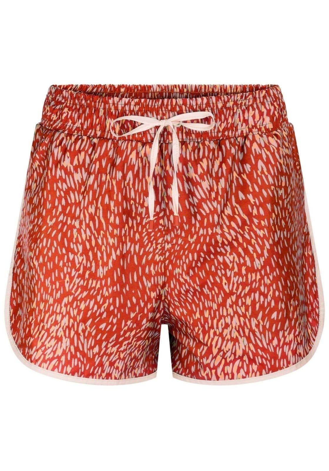 Vista 2 Shorts Corta Vento MOVE Fitness Estampado Lez a Lez laranja