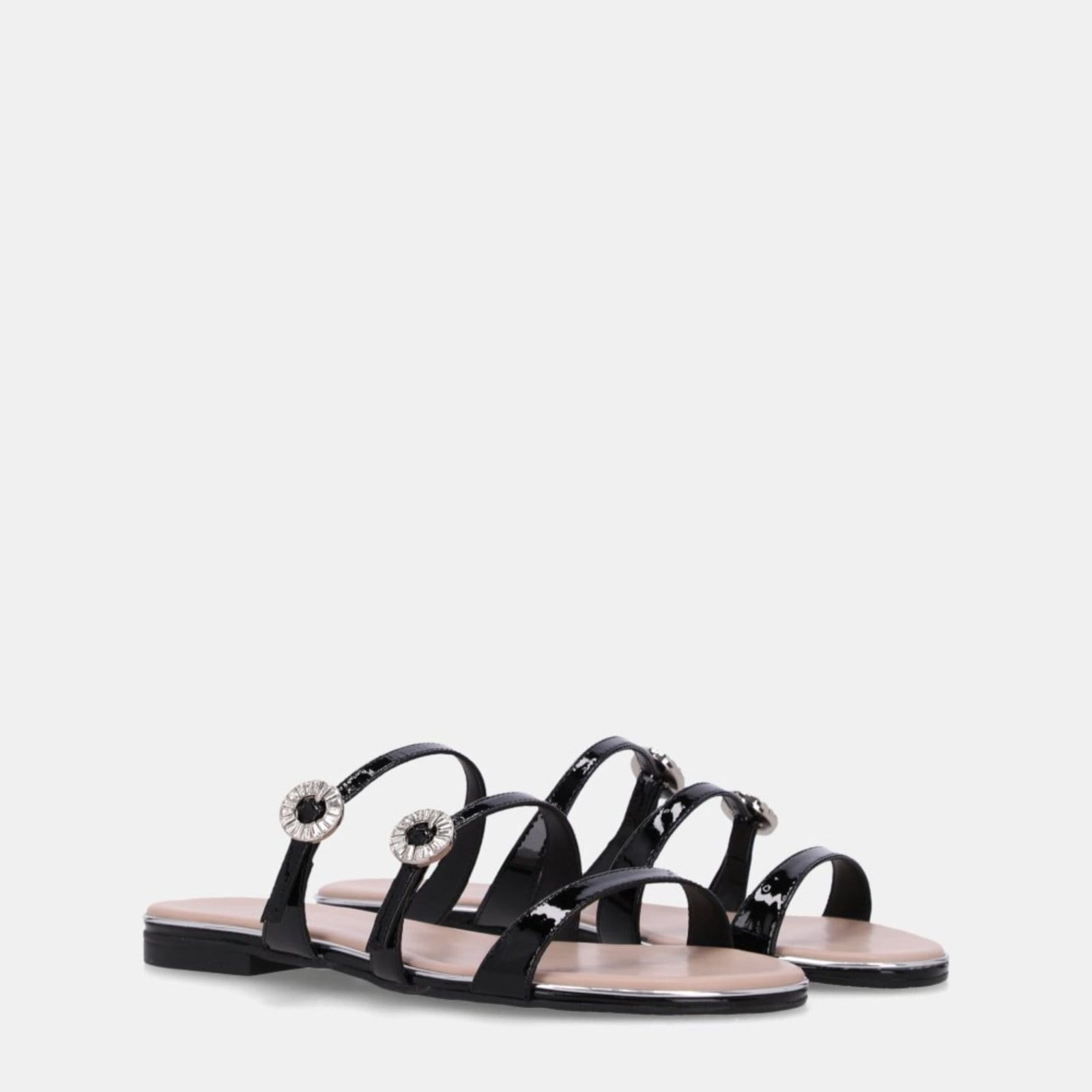 Vista 2 Chinelo Couro Luz da Lua - 54870073 Luz Da Lua Luz Da Lua preto