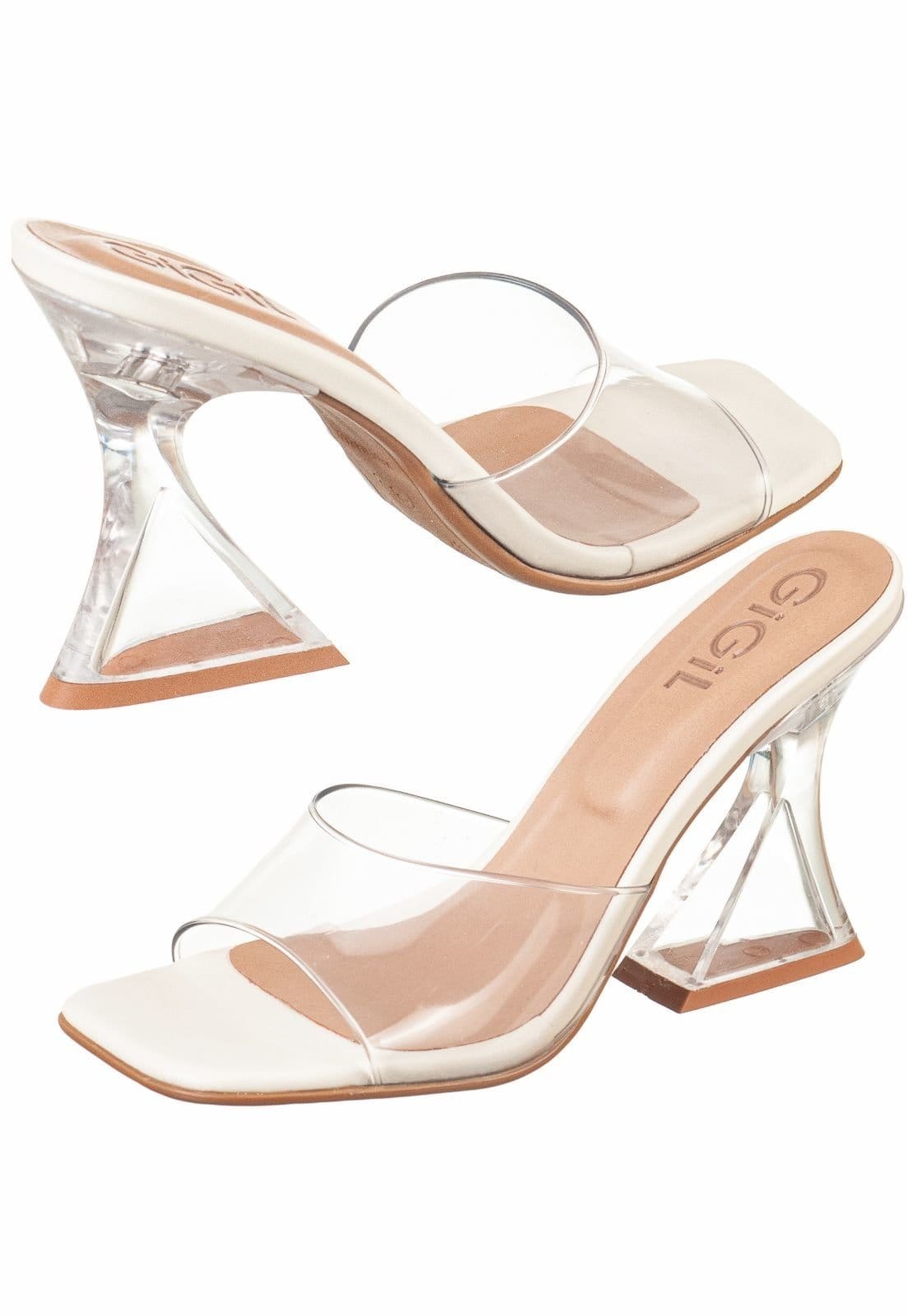 Tamanco GiGiL Salto Cristal Acrílico