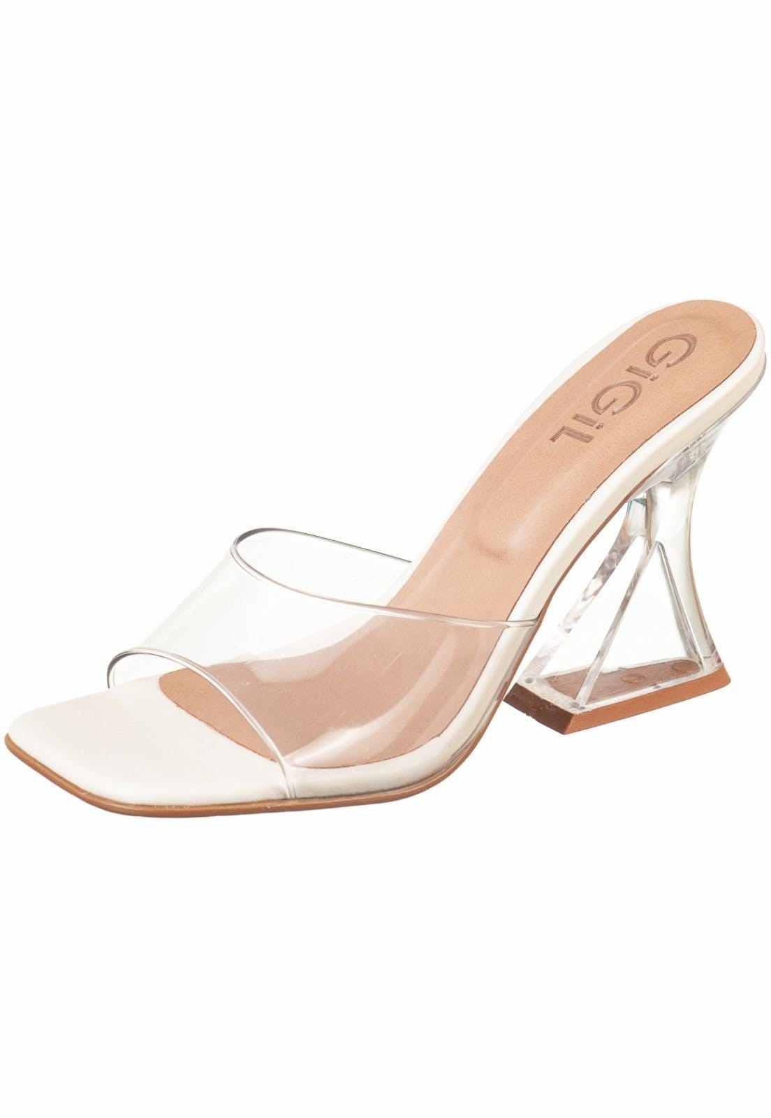 Vista 2 Tamanco GiGiL Salto Cristal Acrílico Gigil transparente