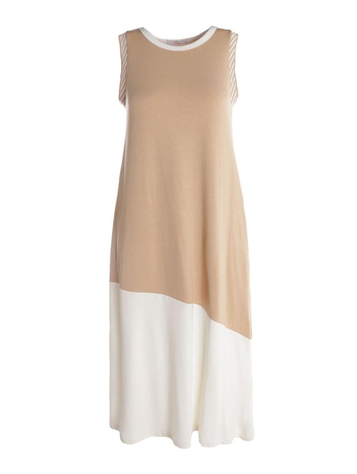 Vestido Moletinho Autentique Feminino BEGE/BEGE/OFF WHITE